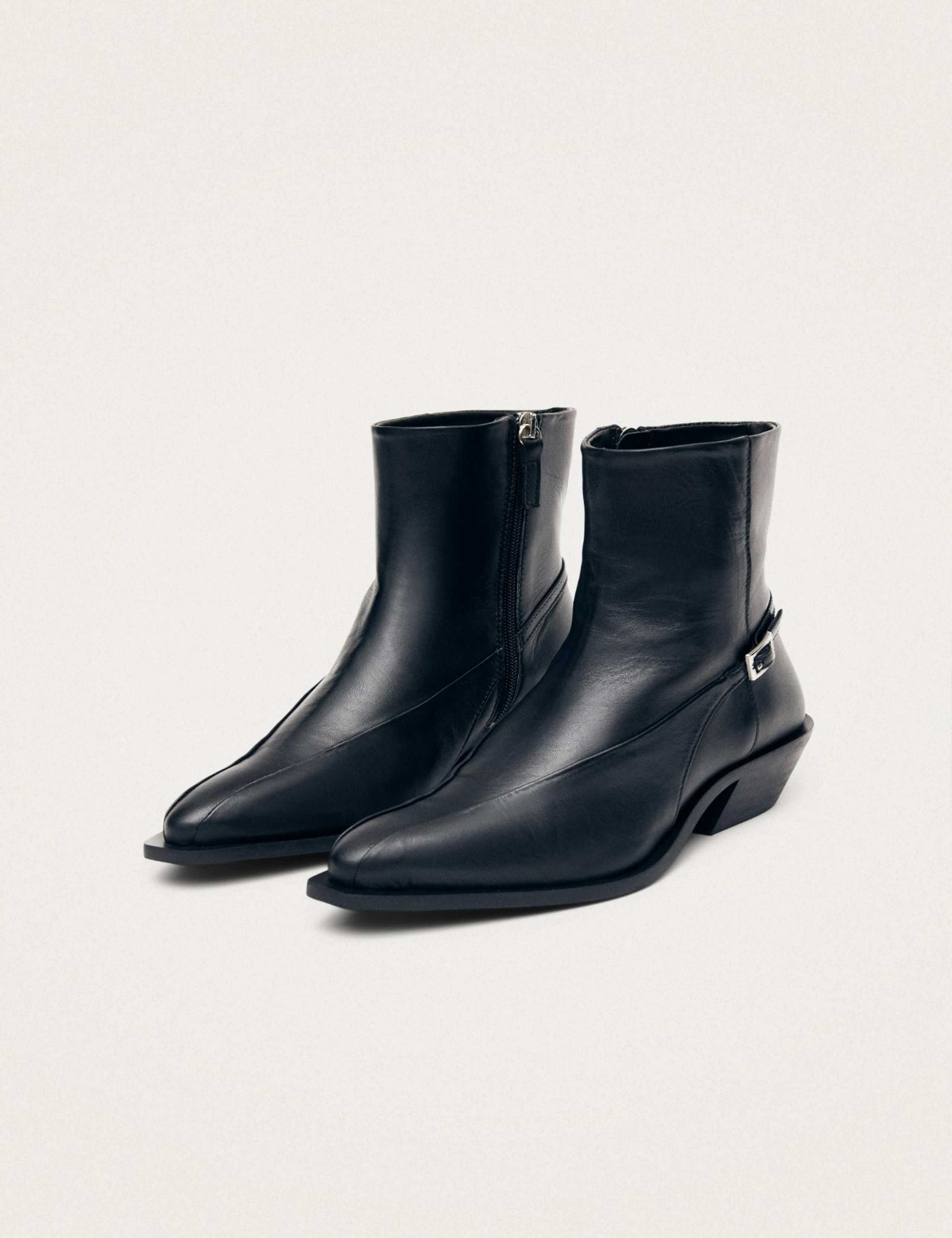 Lizzie Leather Cuban Heel Ankle Boots 2 of 5