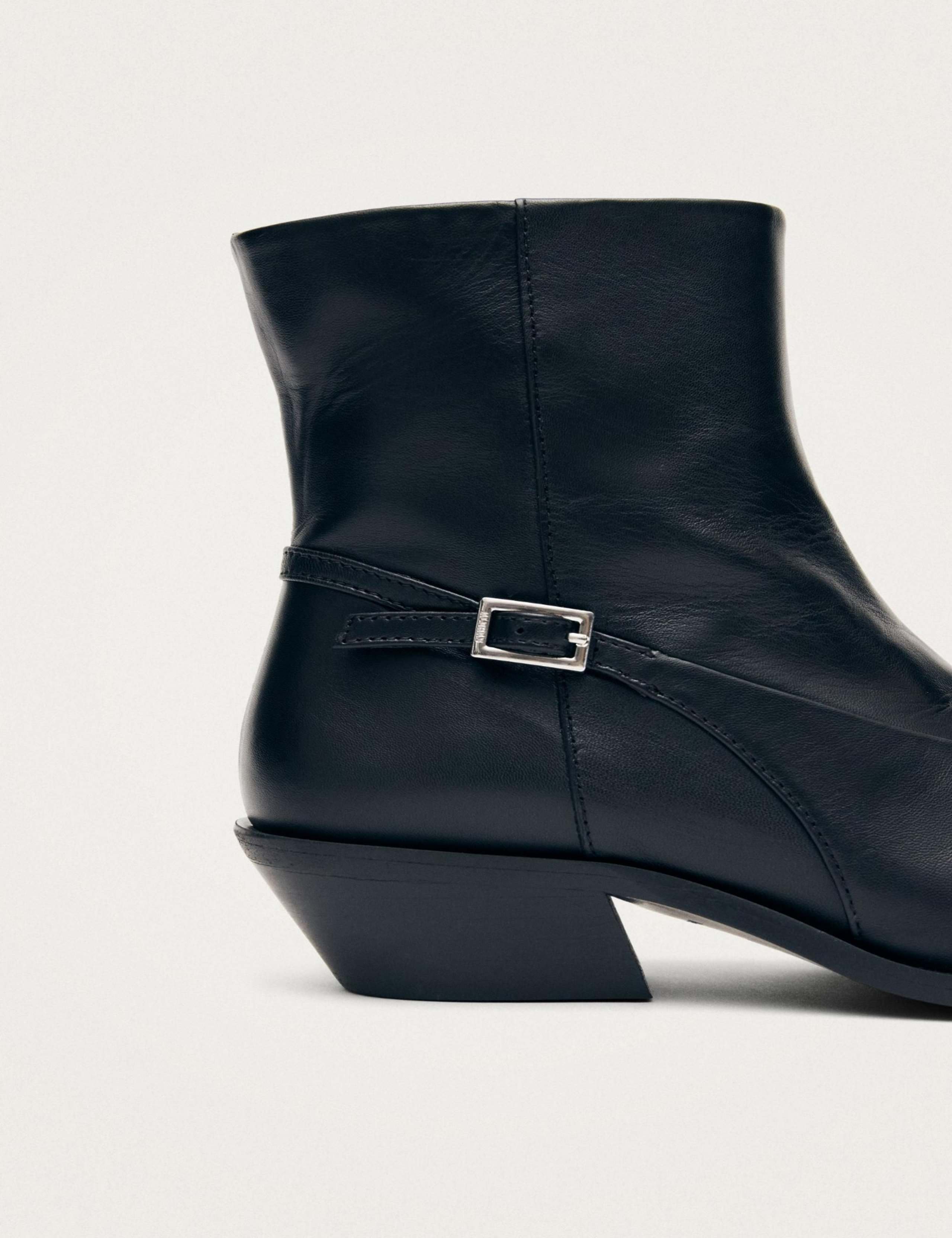 Lizzie Leather Cuban Heel Ankle Boots 5 of 5