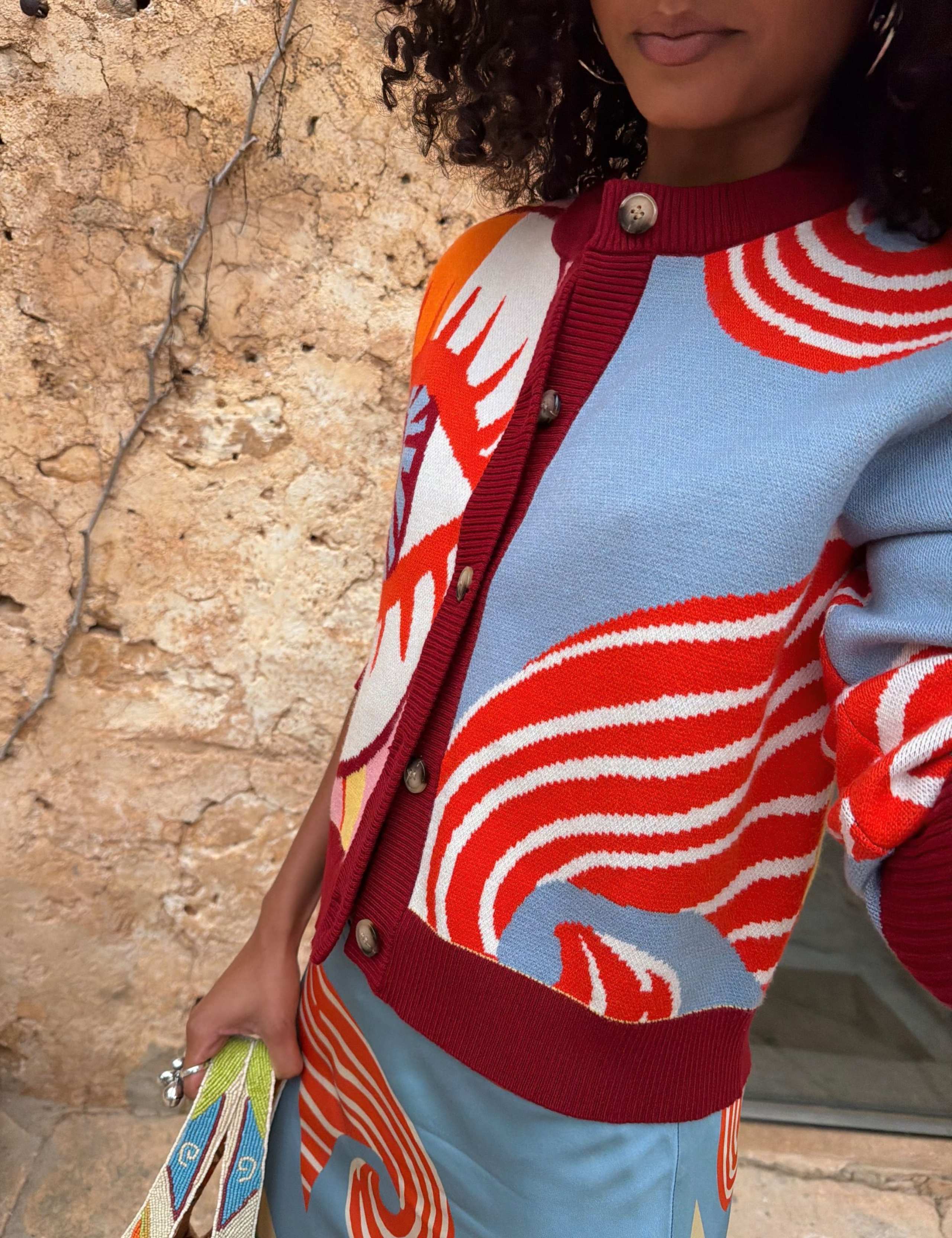 Hollie Cardigan in Dolce Vita Jacquard 4 of 4
