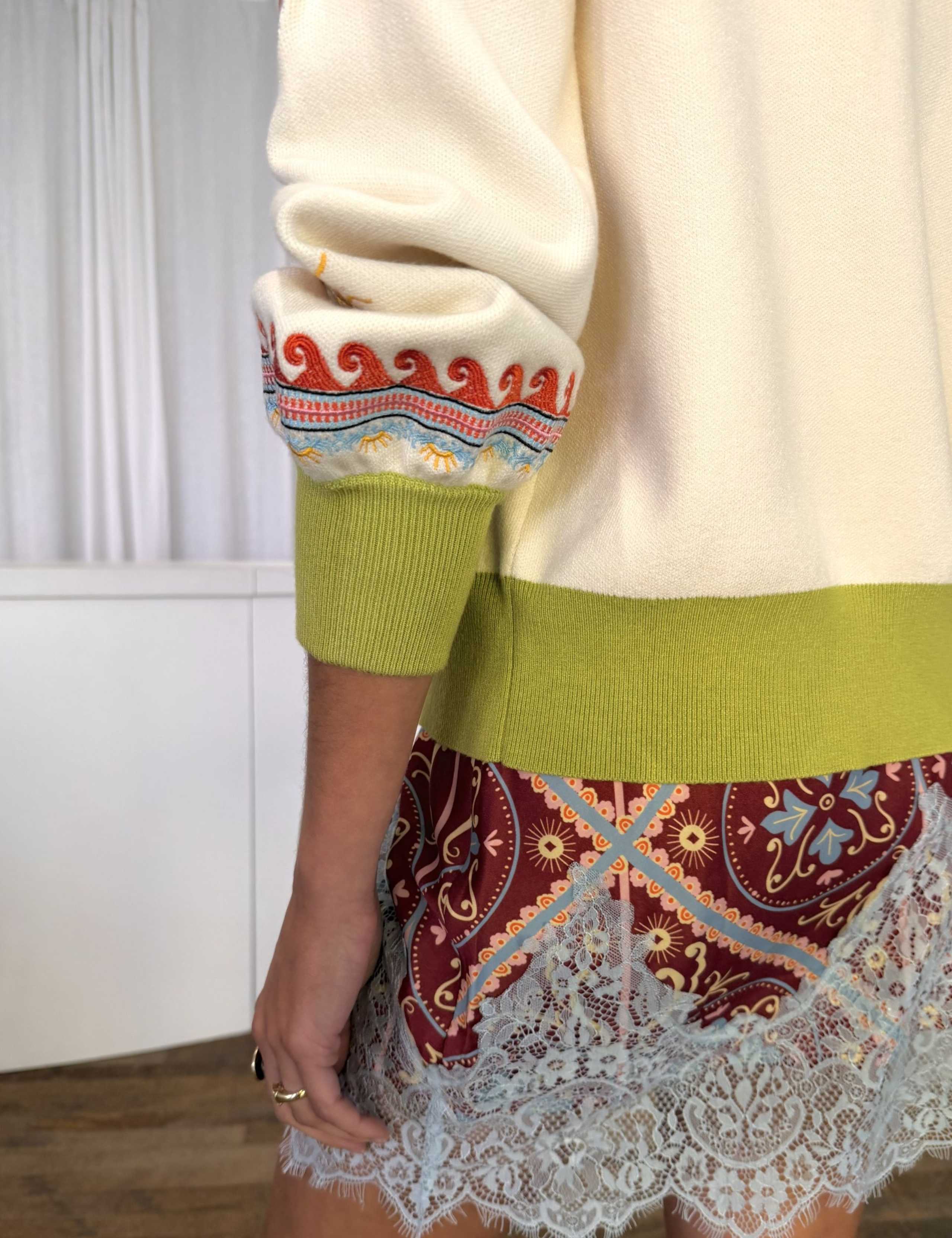 Cardigan with Charms Embroidery 3 of 5