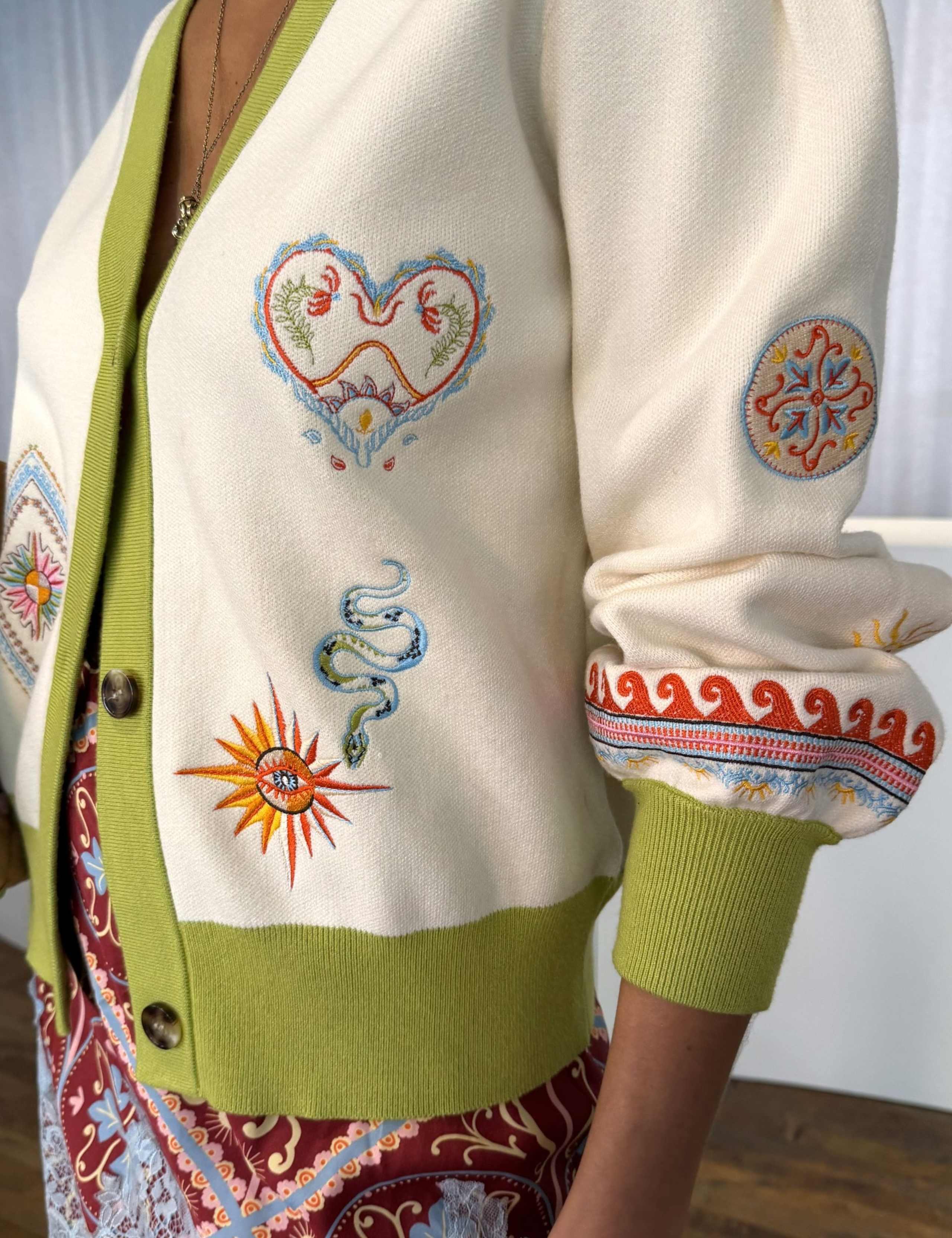 Cardigan with Charms Embroidery 5 of 5