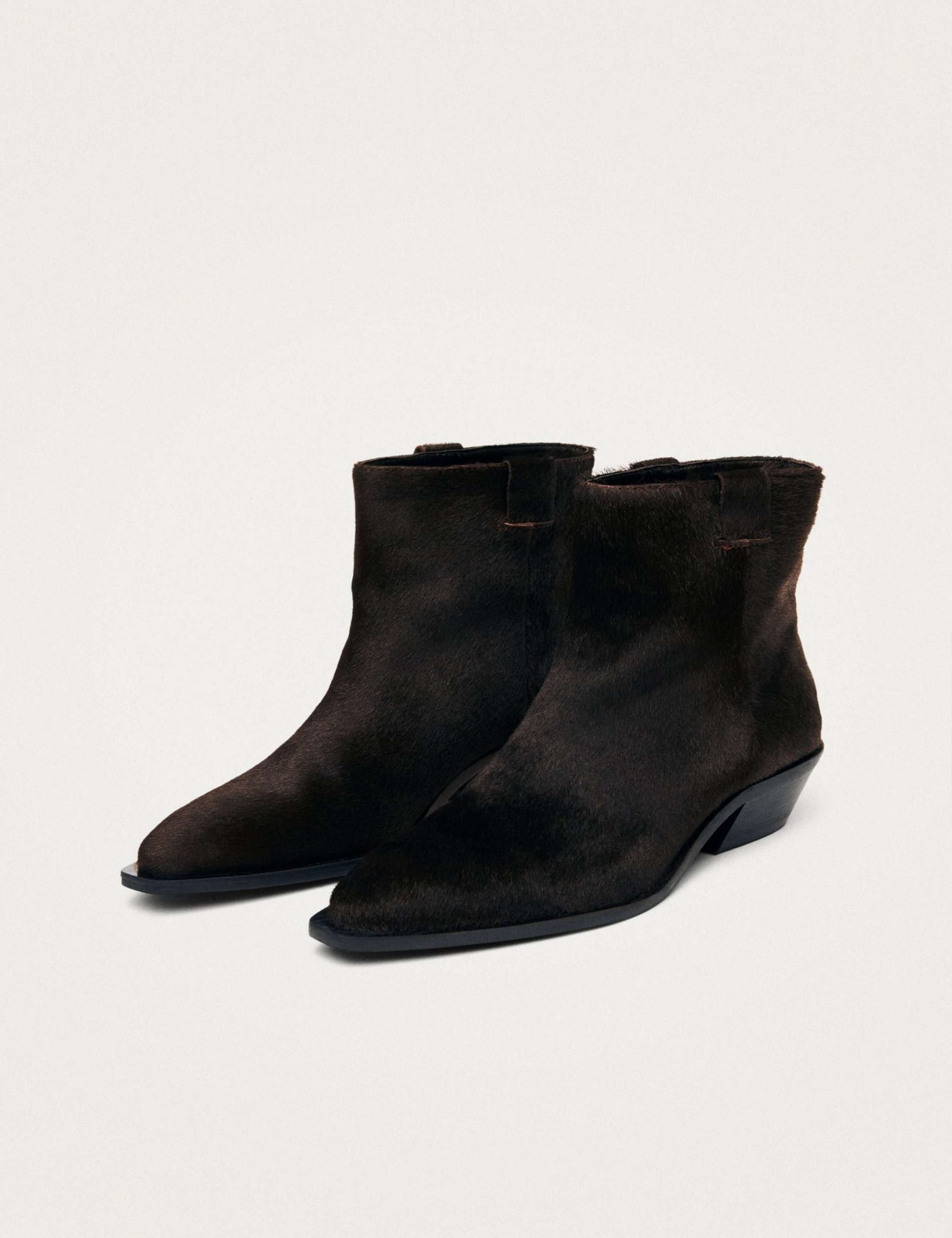 Syd Leather Cuban Heel Ankle Boots 2 of 4