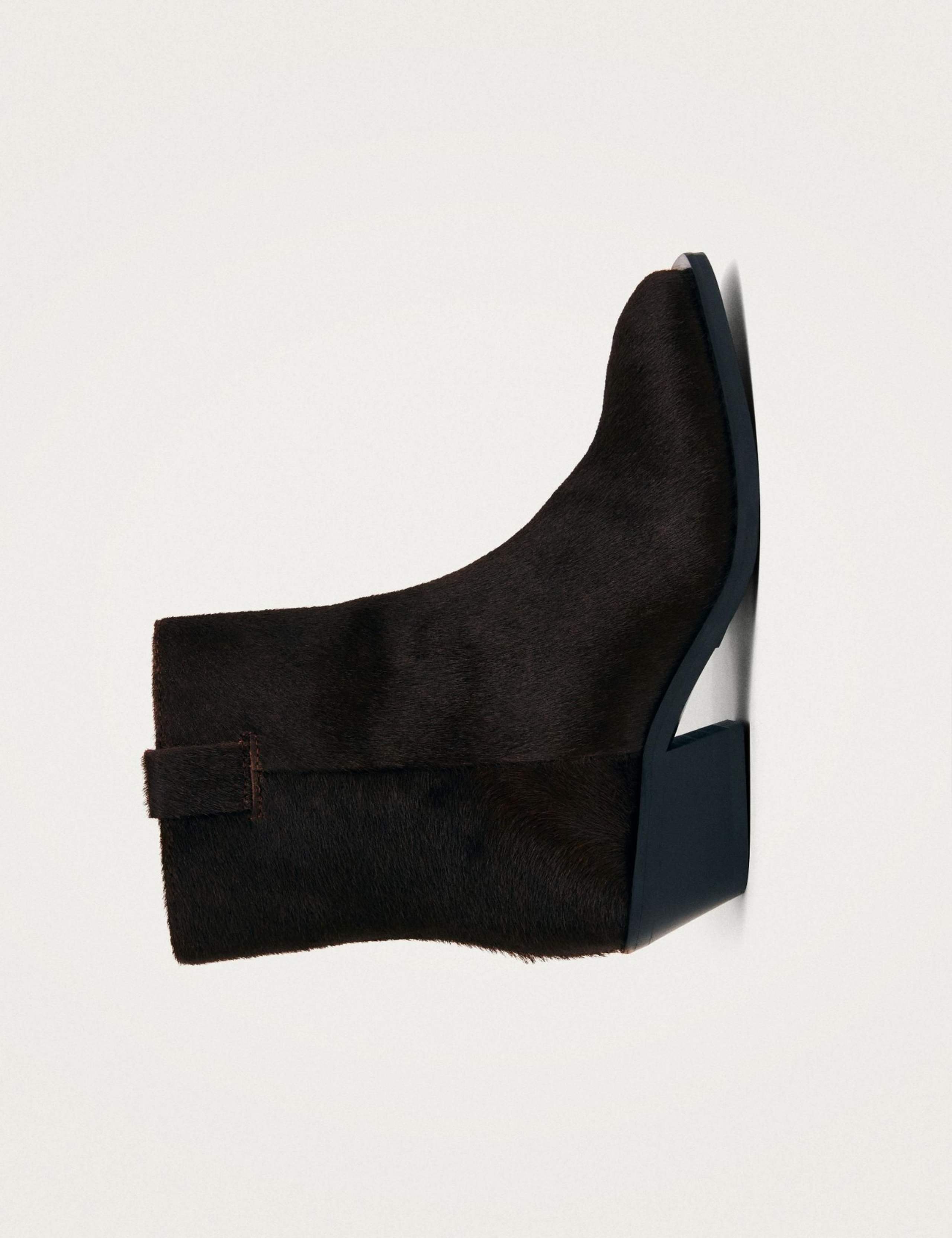 Syd Leather Cuban Heel Ankle Boots 3 of 4