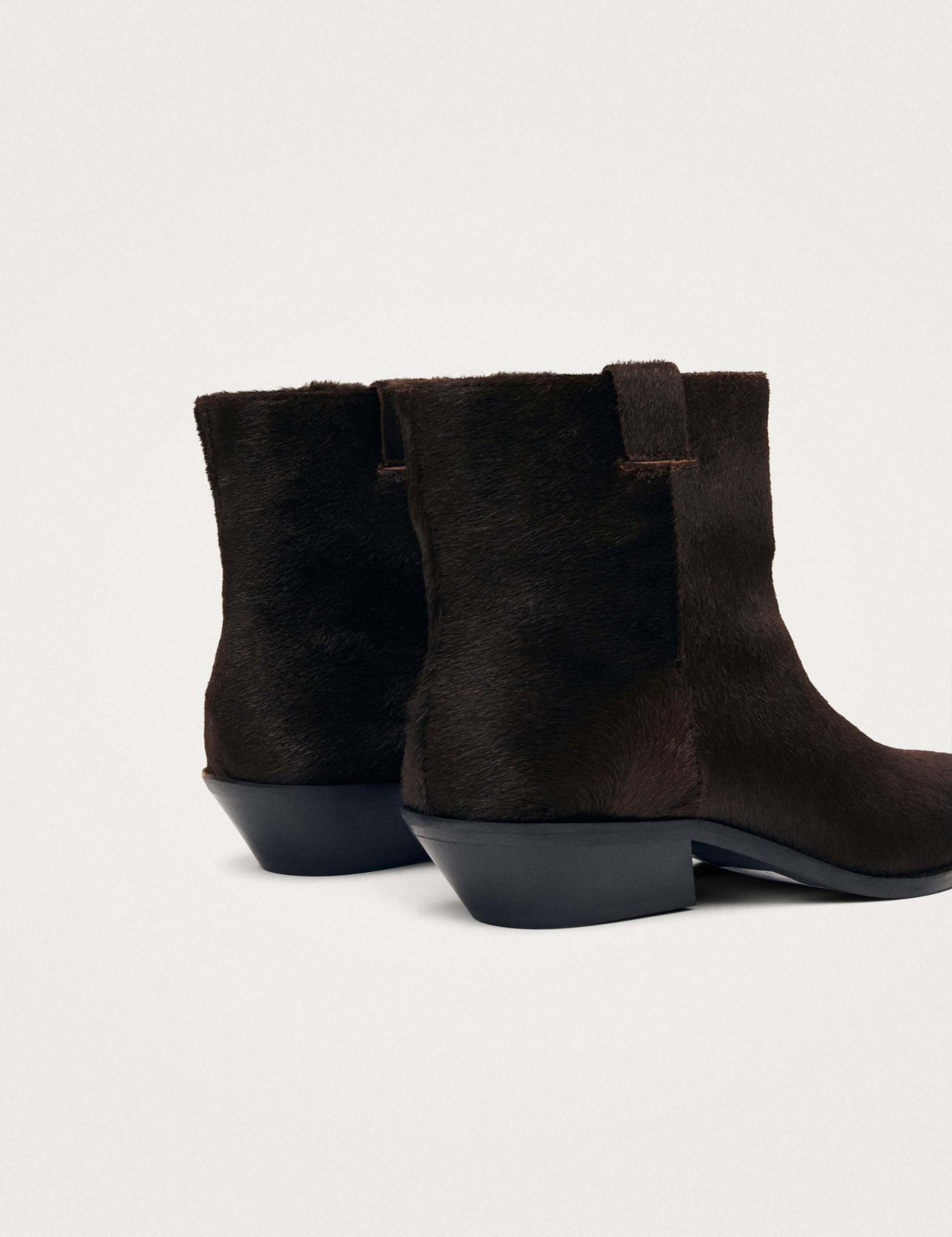 Syd Leather Cuban Heel Ankle Boots 4 of 4