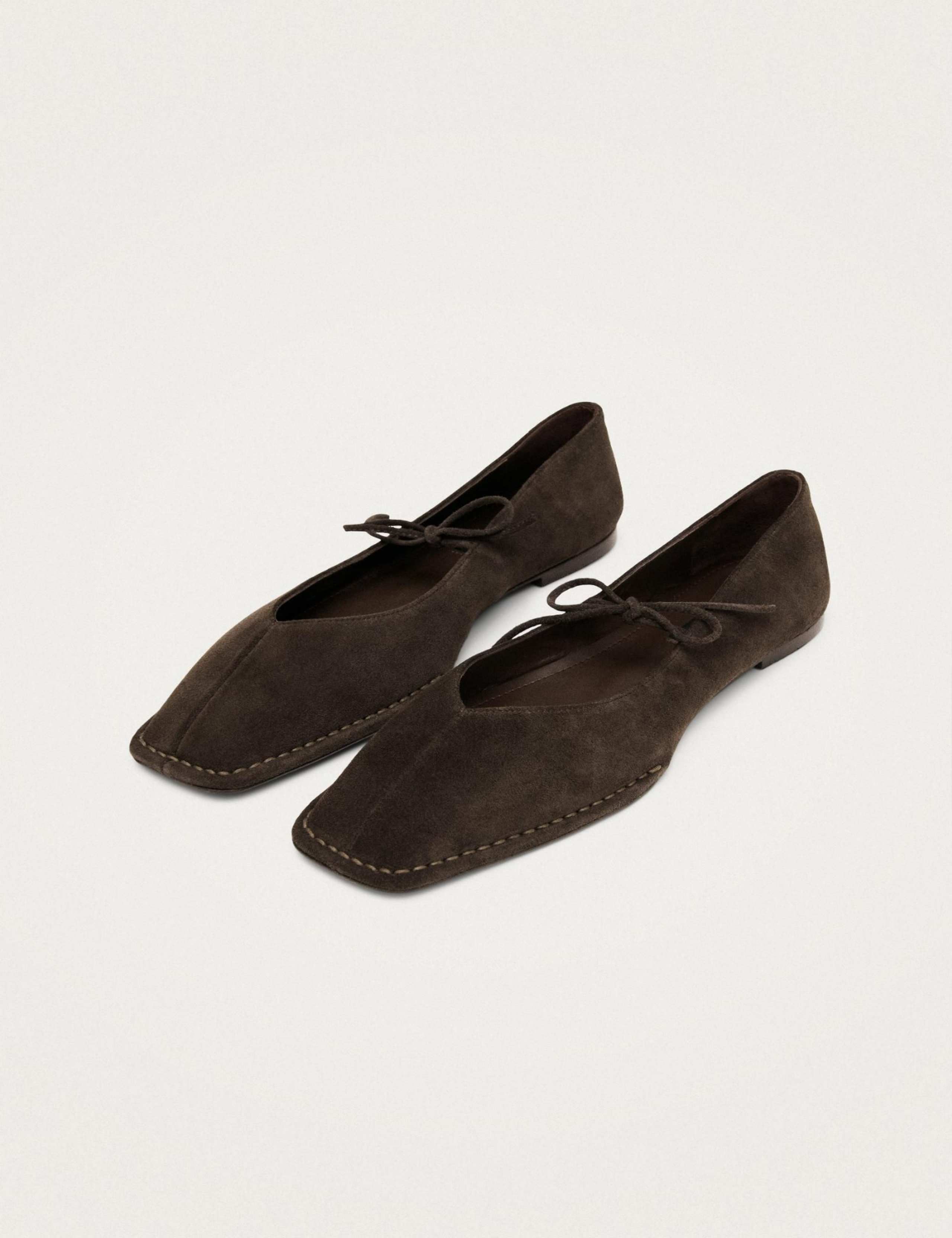 Swat Suede Bow Ballet Flats 2 of 6