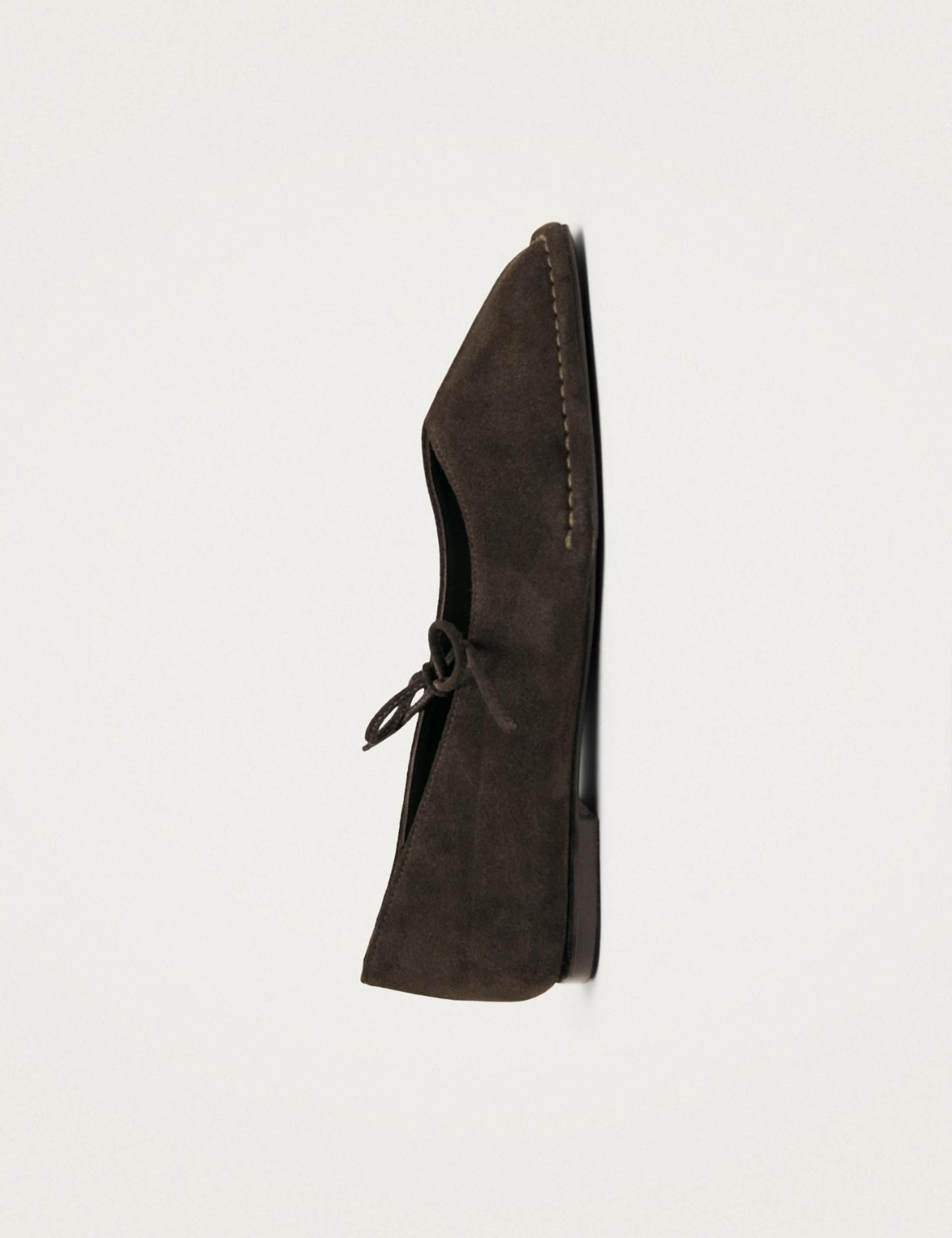 Swat Suede Bow Ballet Flats 4 of 6