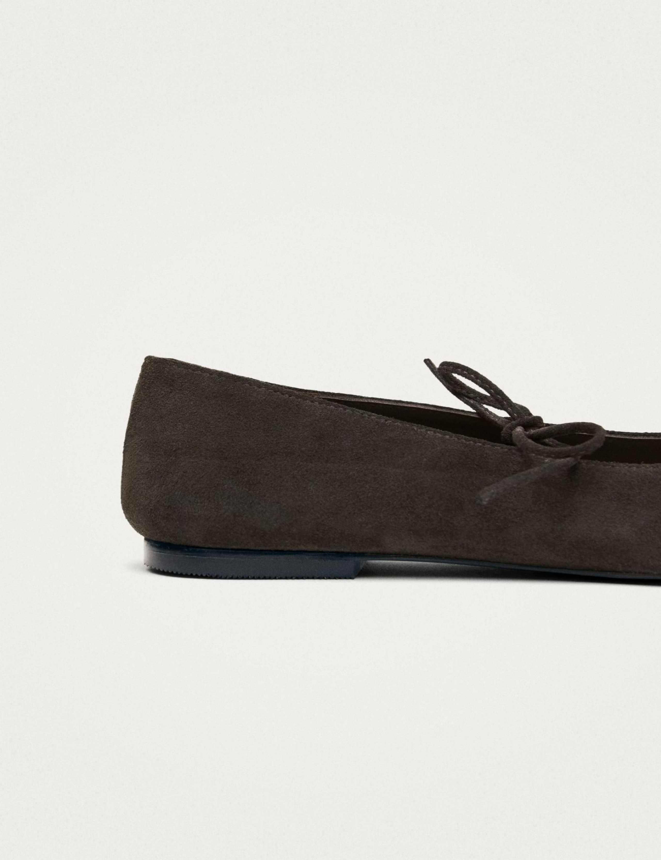 Swat Suede Bow Ballet Flats 5 of 6