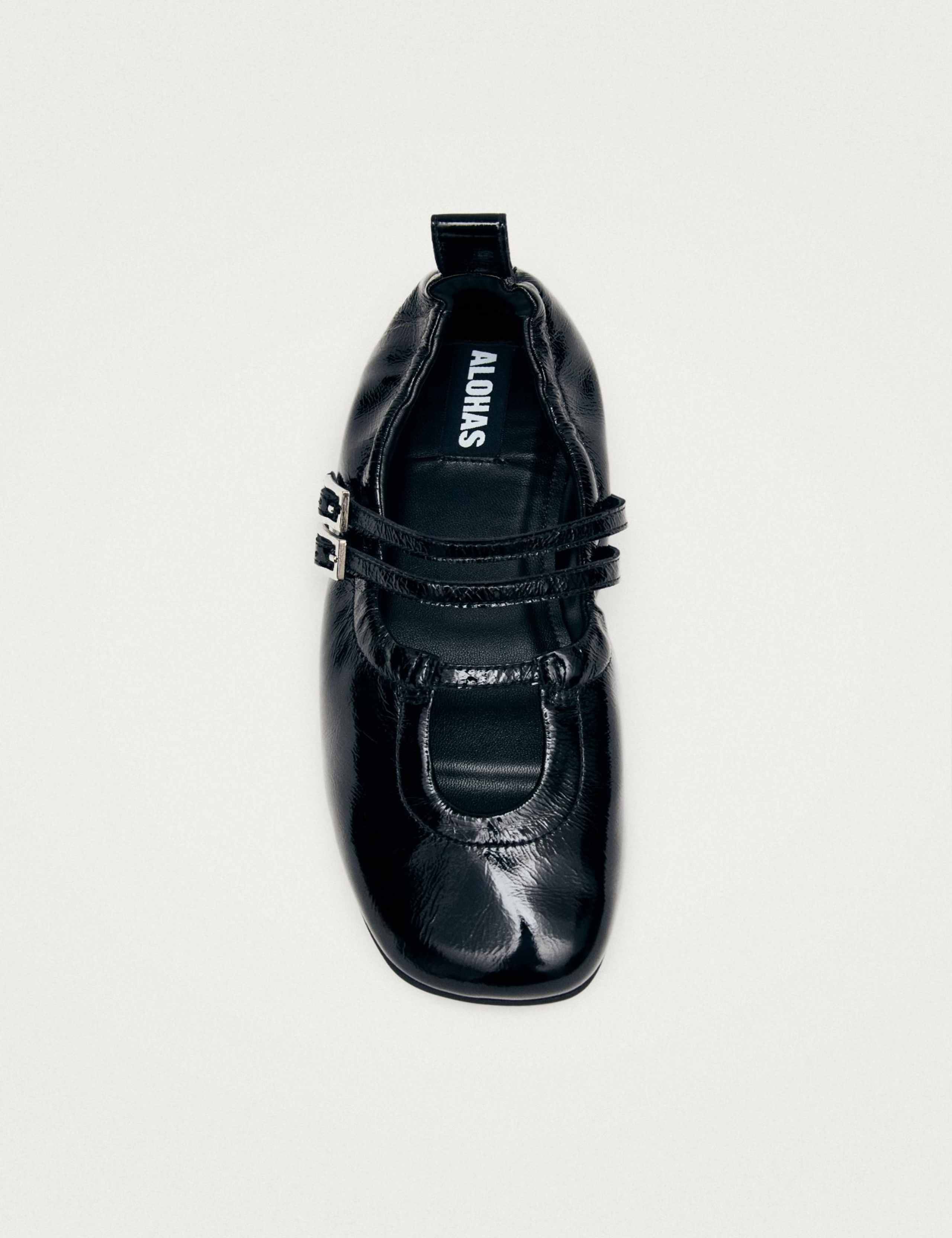 Anne Patent Leather Buckle Ballet Pumps 3 of 6