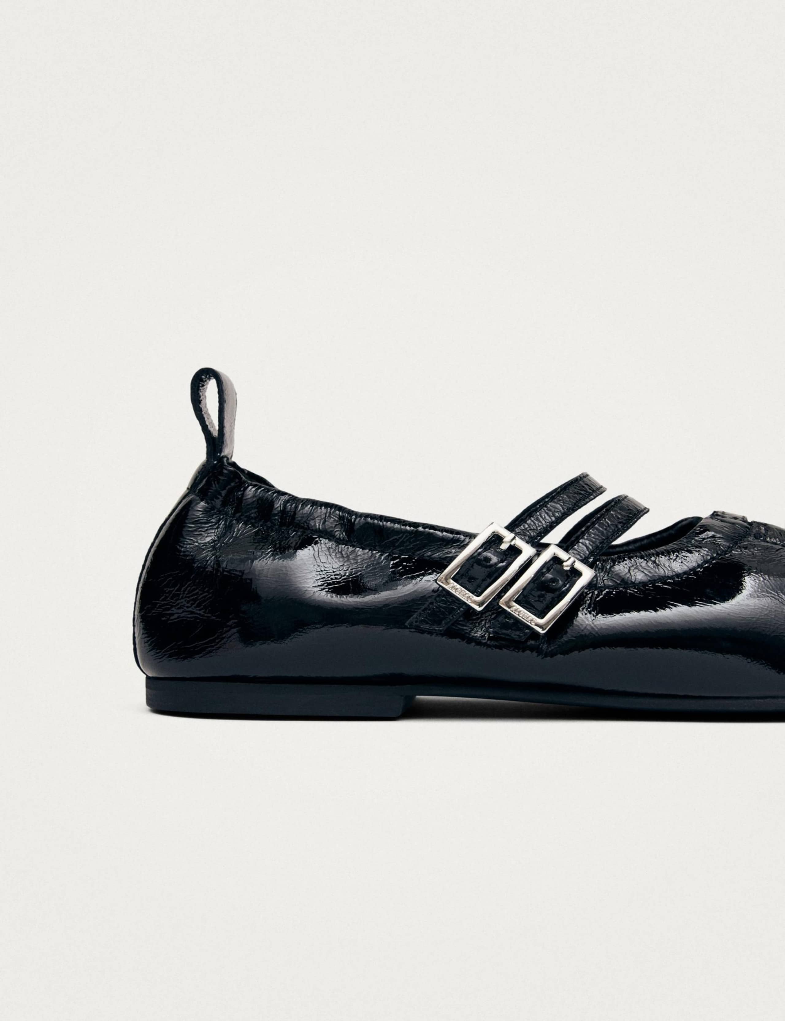 Anne Patent Leather Buckle Ballet Pumps 5 of 6