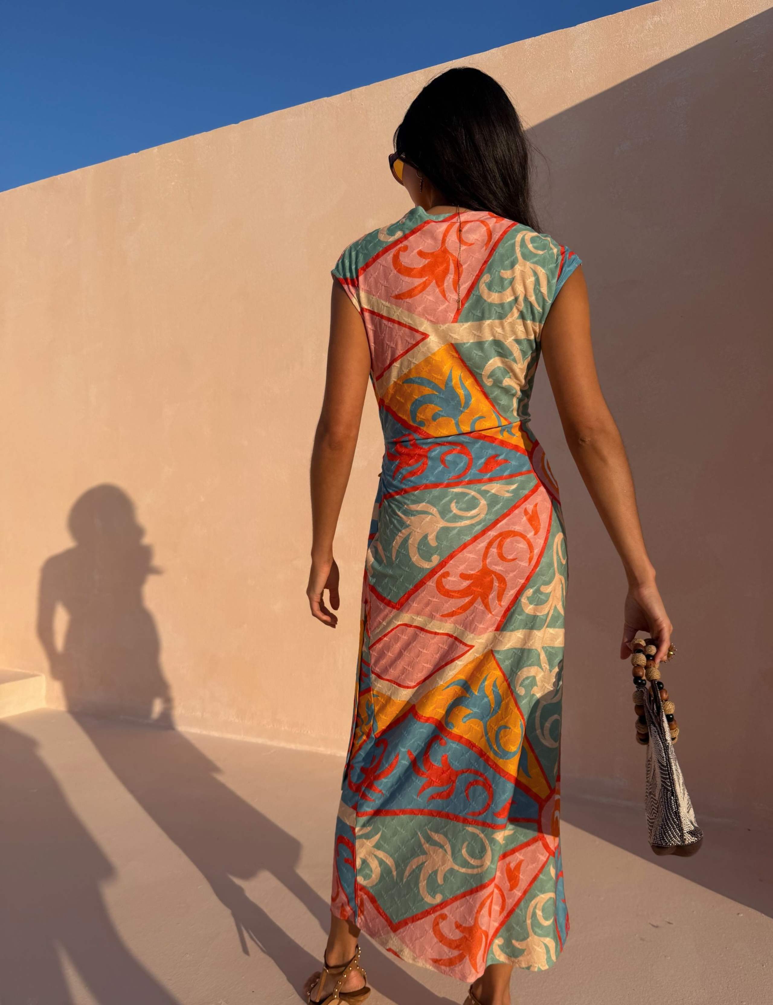 Lucy Dress in Kaleidoscope Print 3 of 4