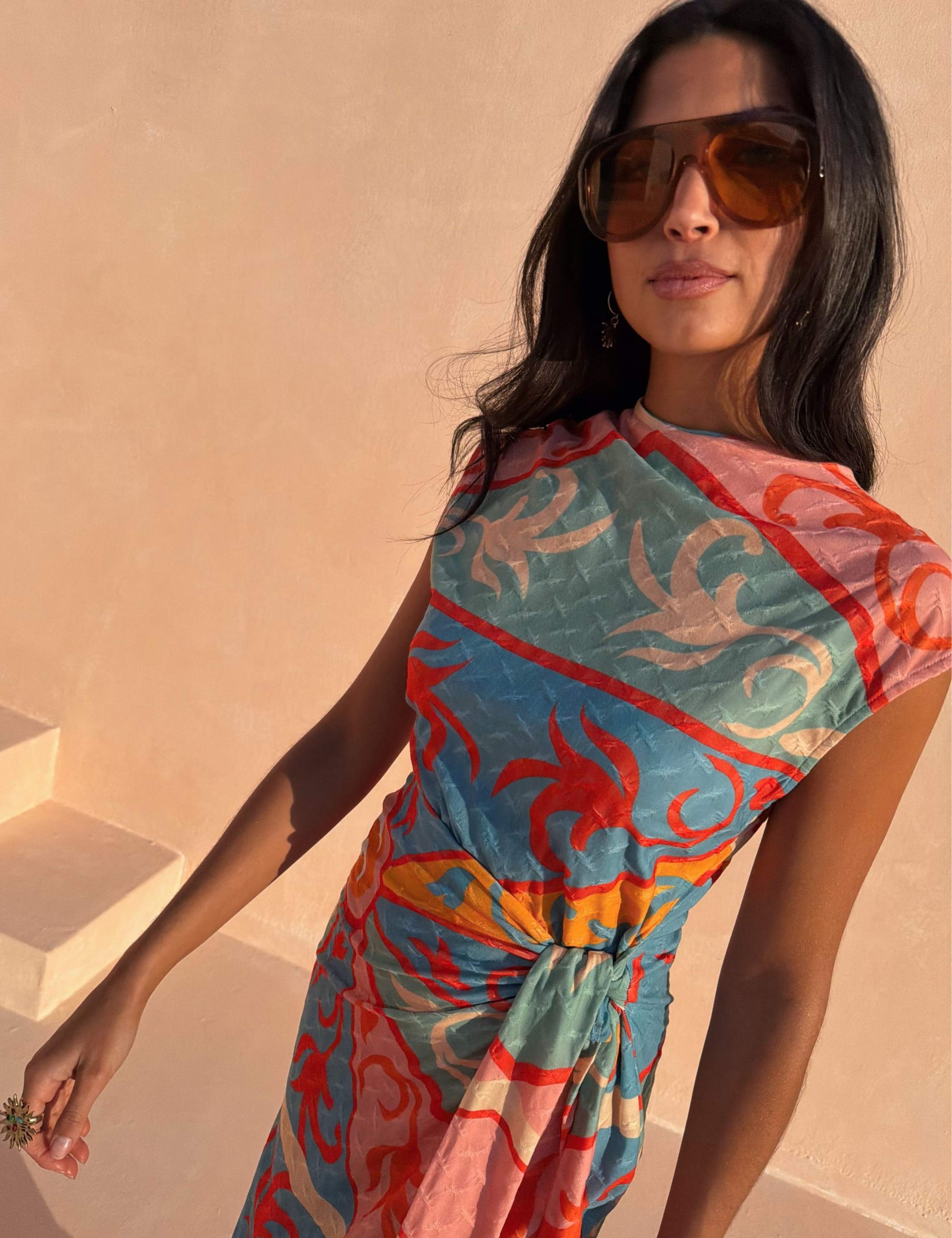 Lucy Dress in Kaleidoscope Print 4 of 4