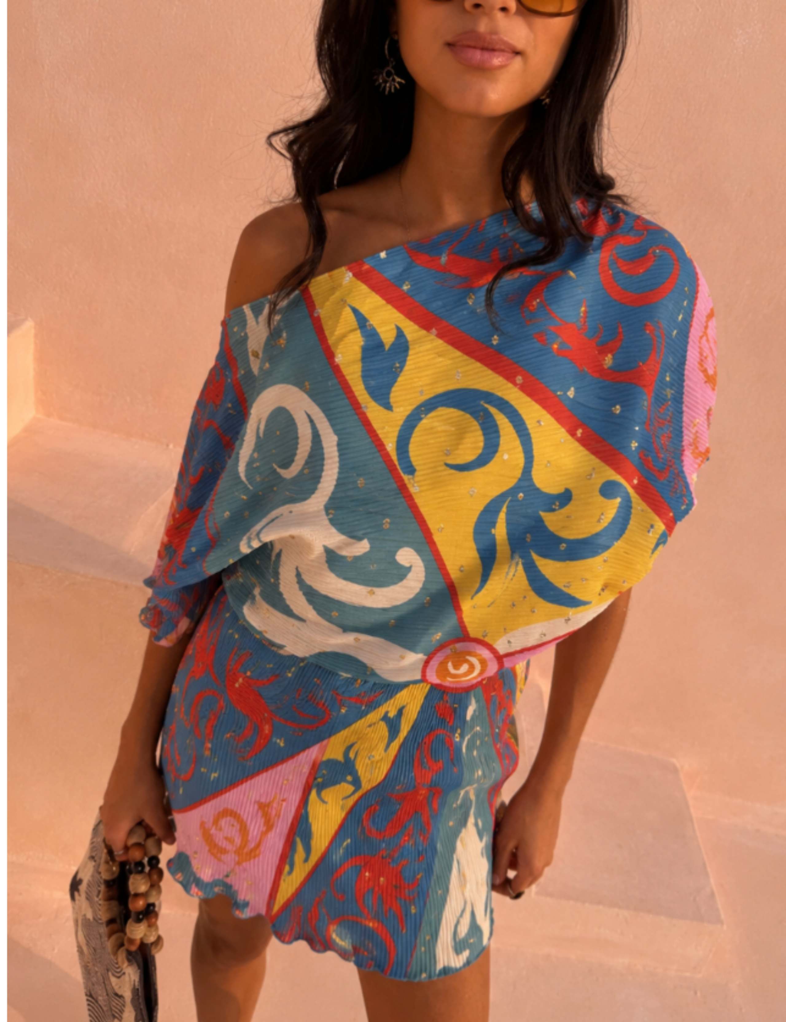 Mini Tilly Dress in Kaleidoscope Print 1 of 4