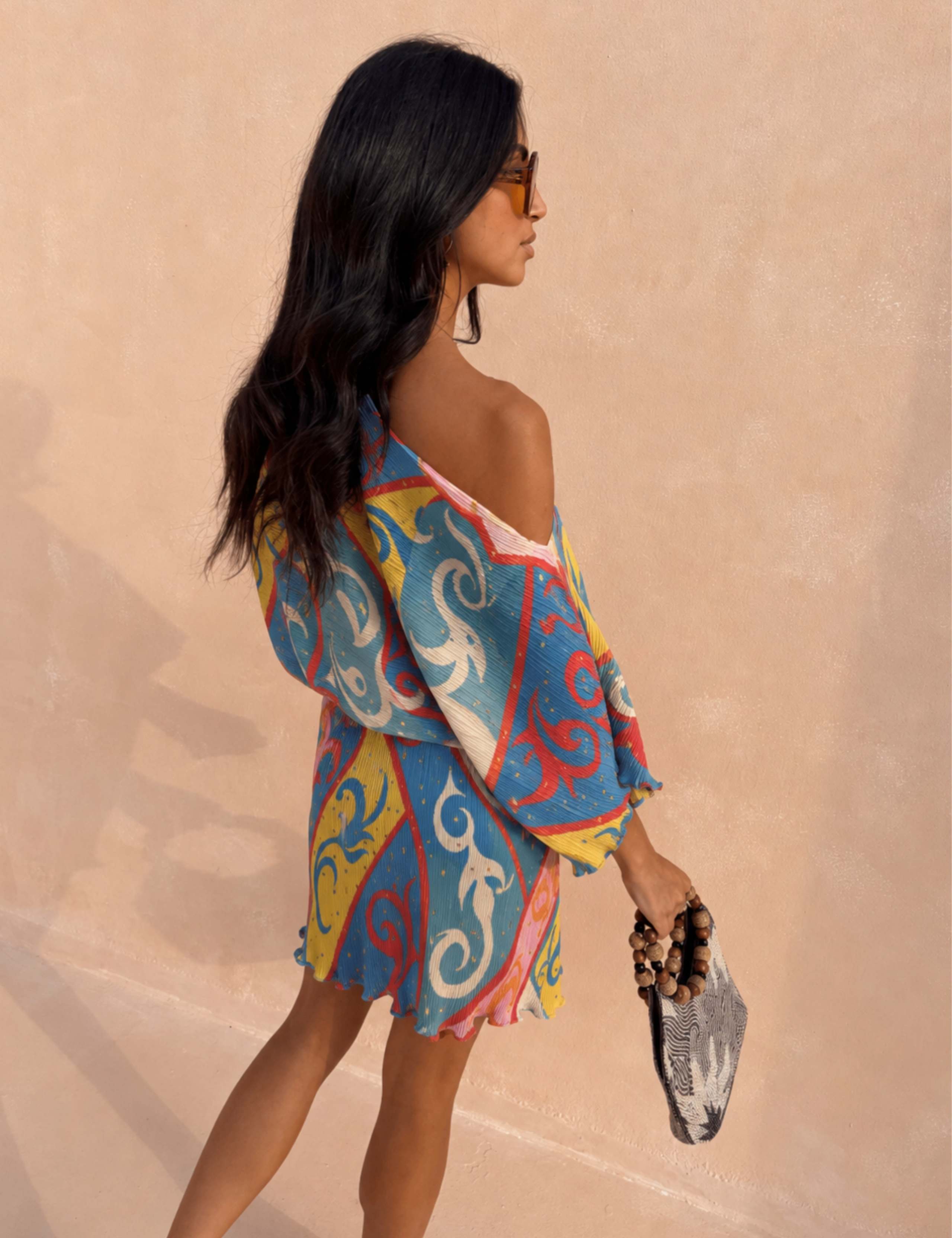 Mini Tilly Dress in Kaleidoscope Print 2 of 4
