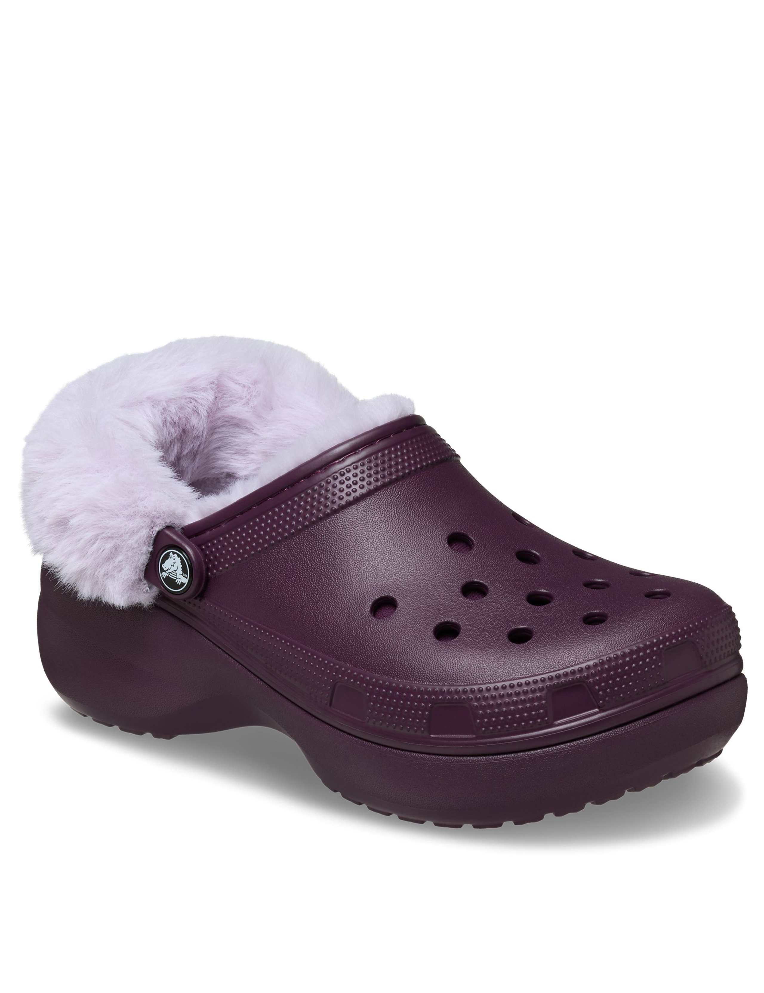 Classic Flatform Faux Fur Lined Mule Slippers 3 of 8