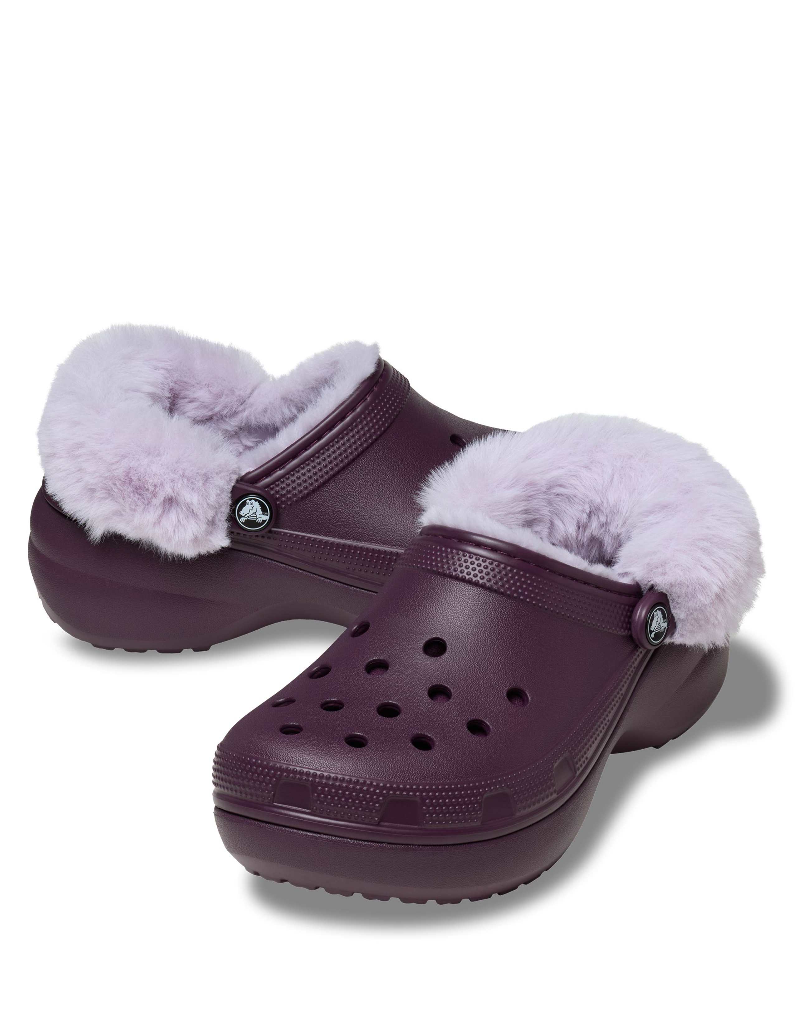 Classic Flatform Faux Fur Lined Mule Slippers 6 of 8