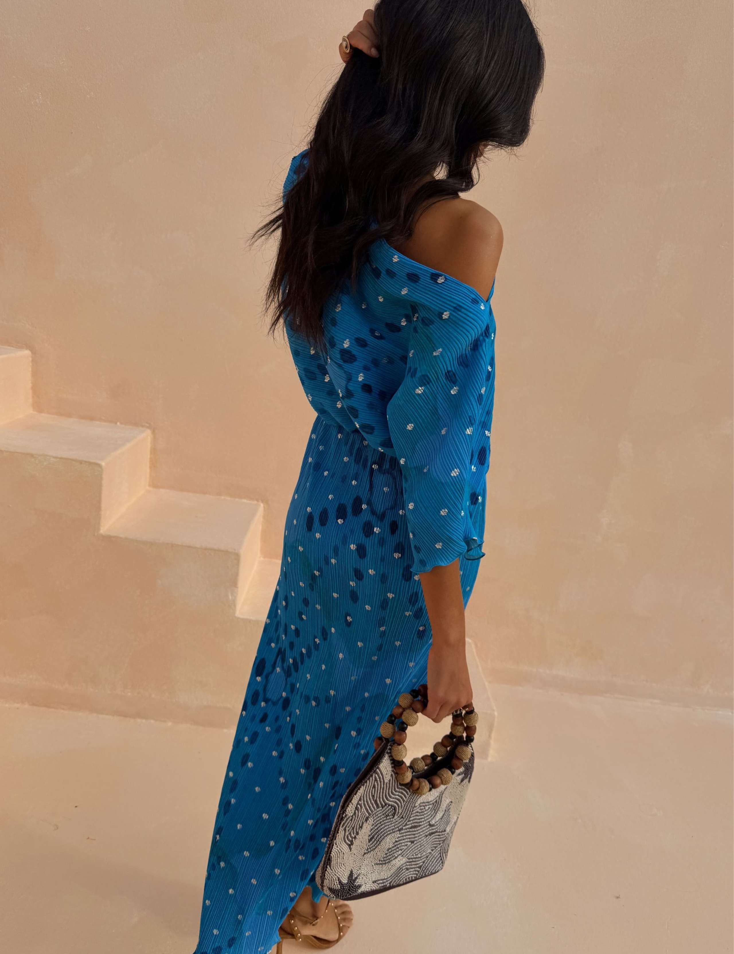 Tilly Dress in Ioana Shell Print 3 of 4