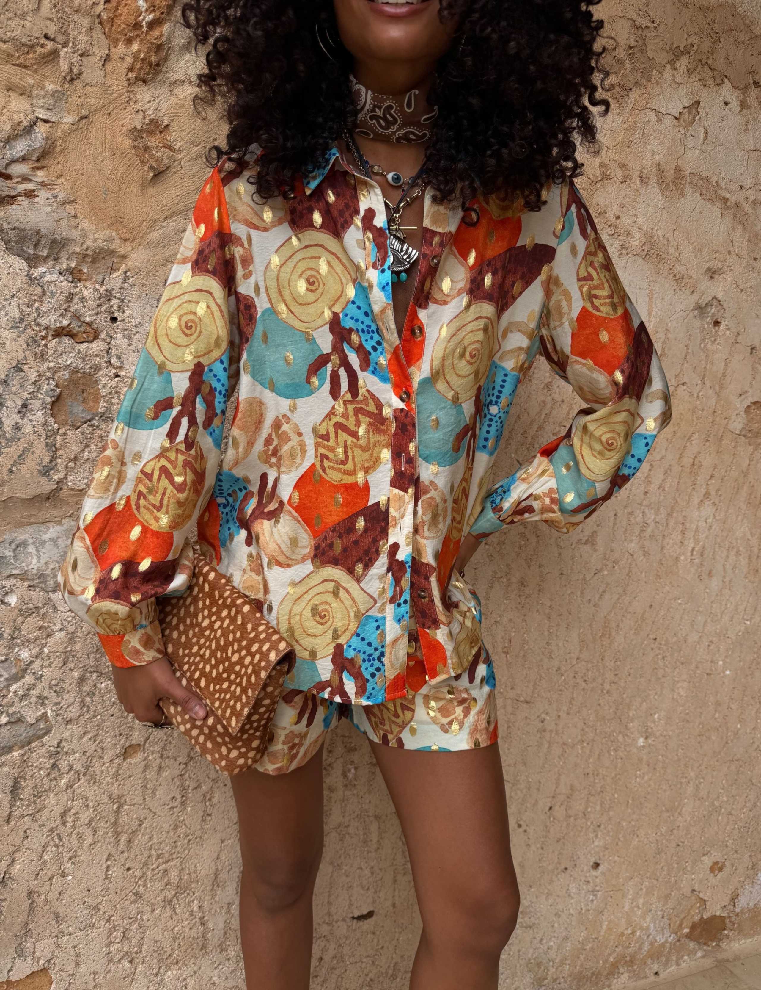 Marley Shirt in Shell Print 1 of 5