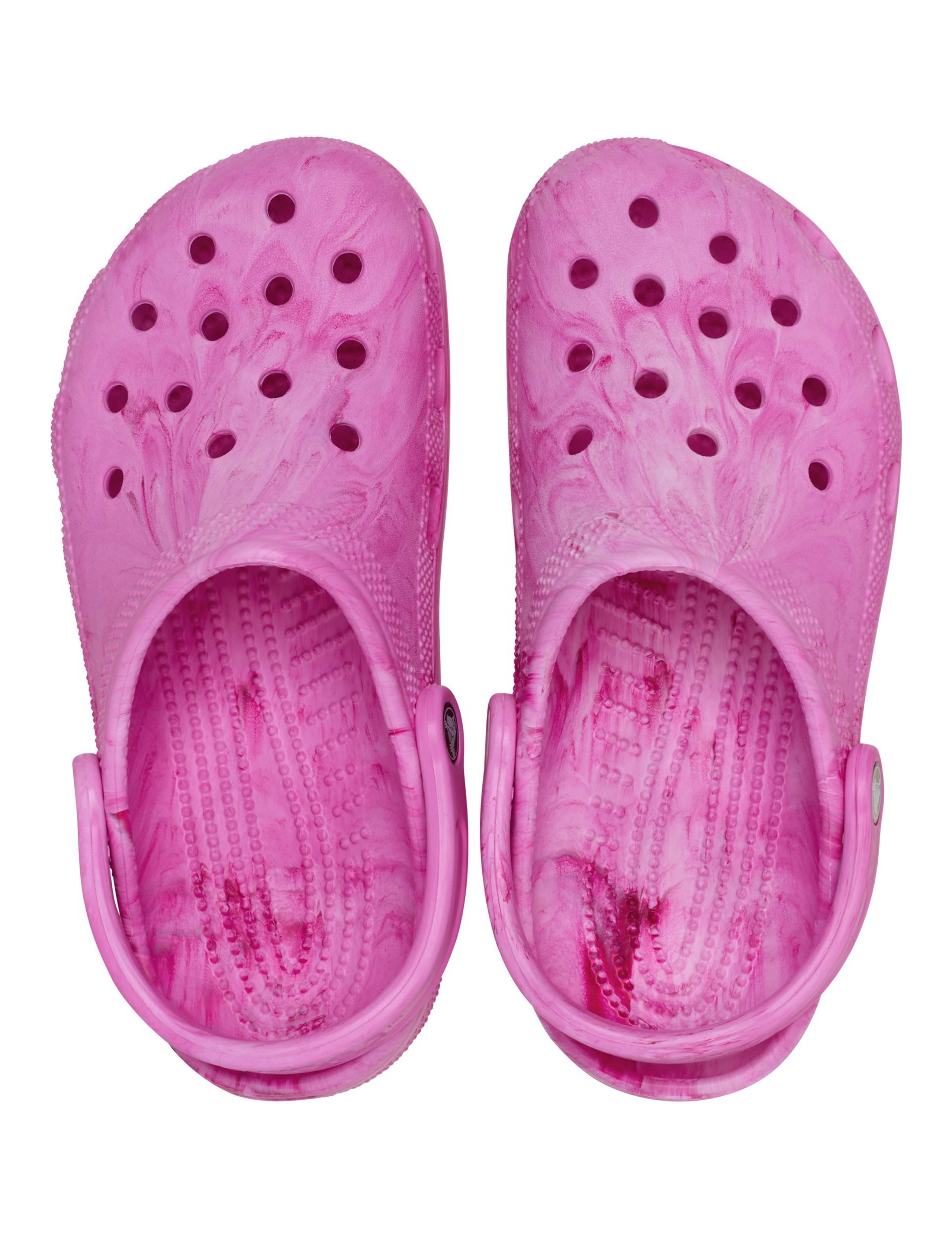 Watercolour Marbled Flatform Clogs 2 of 7