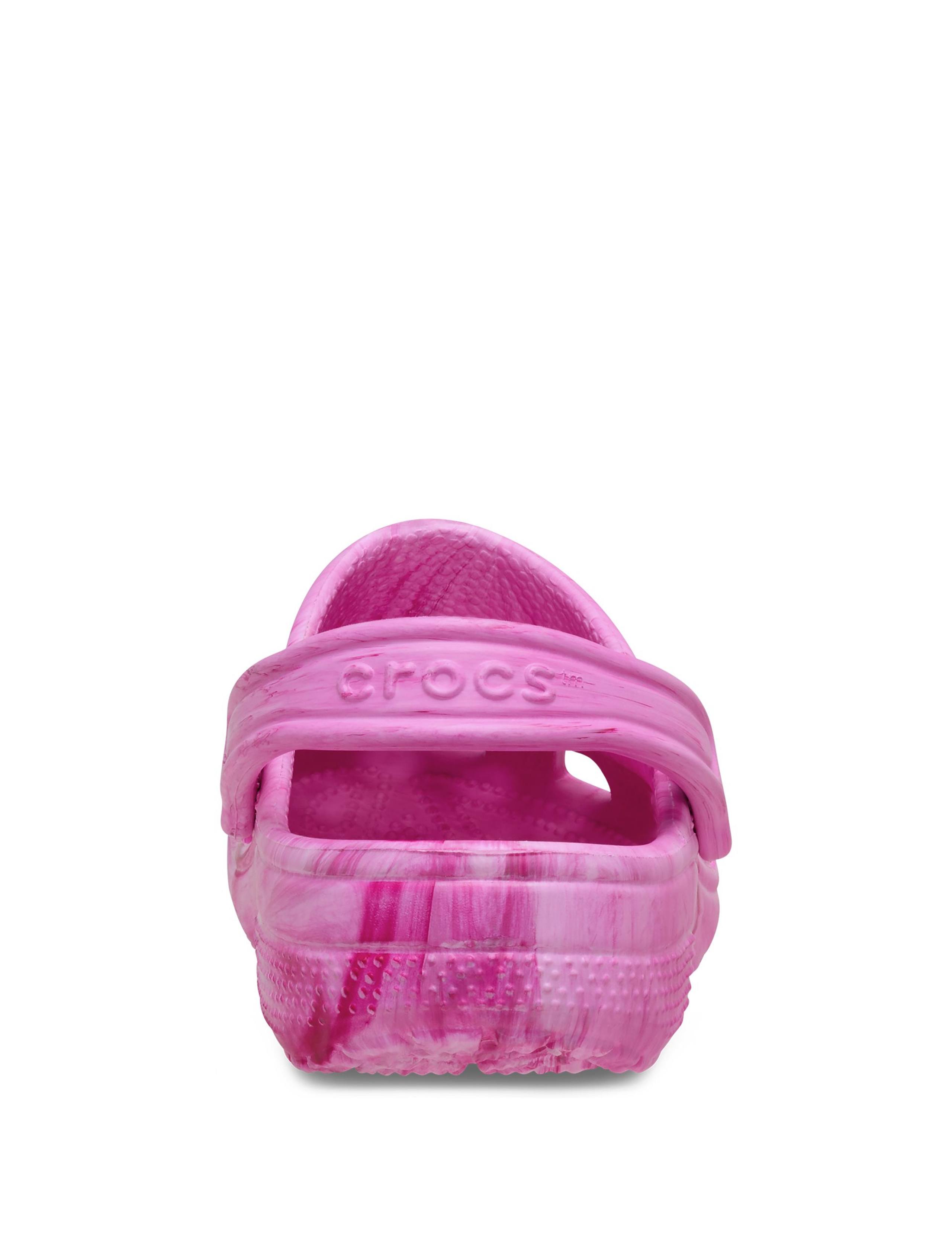 Watercolour Marbled Flatform Clogs 5 of 7