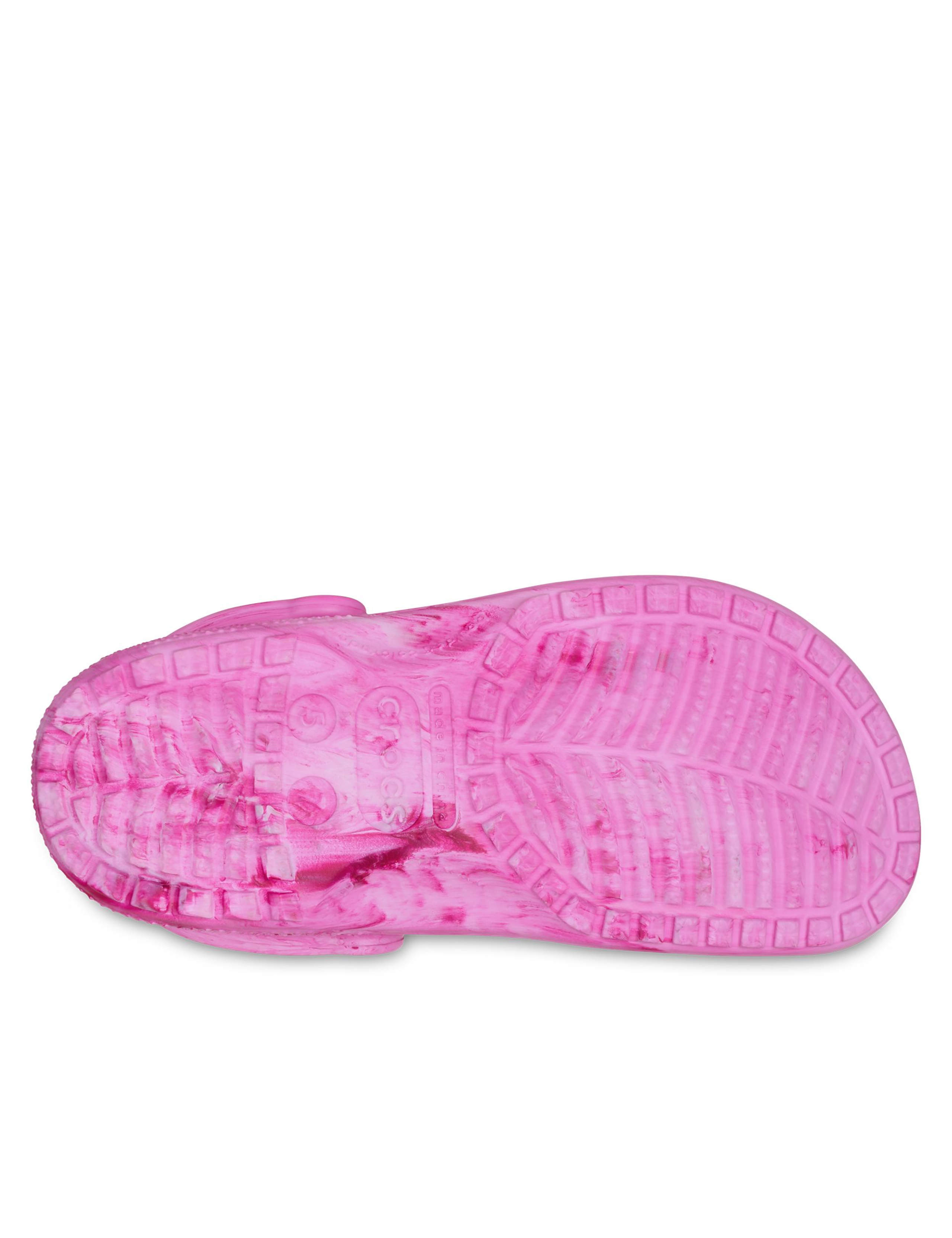 Watercolour Marbled Flatform Clogs 7 of 7