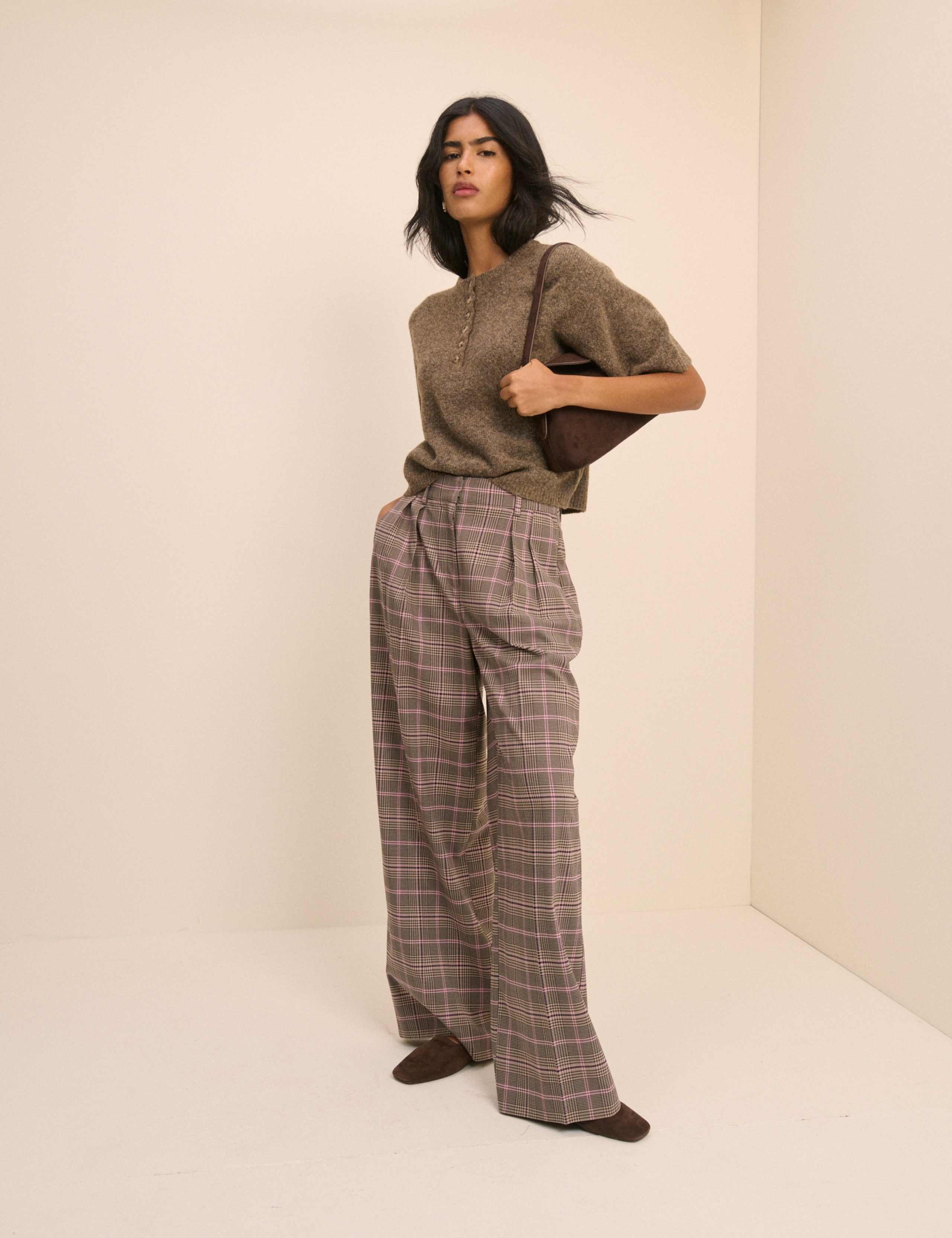 Checked Tailored Trousers 4 of 5