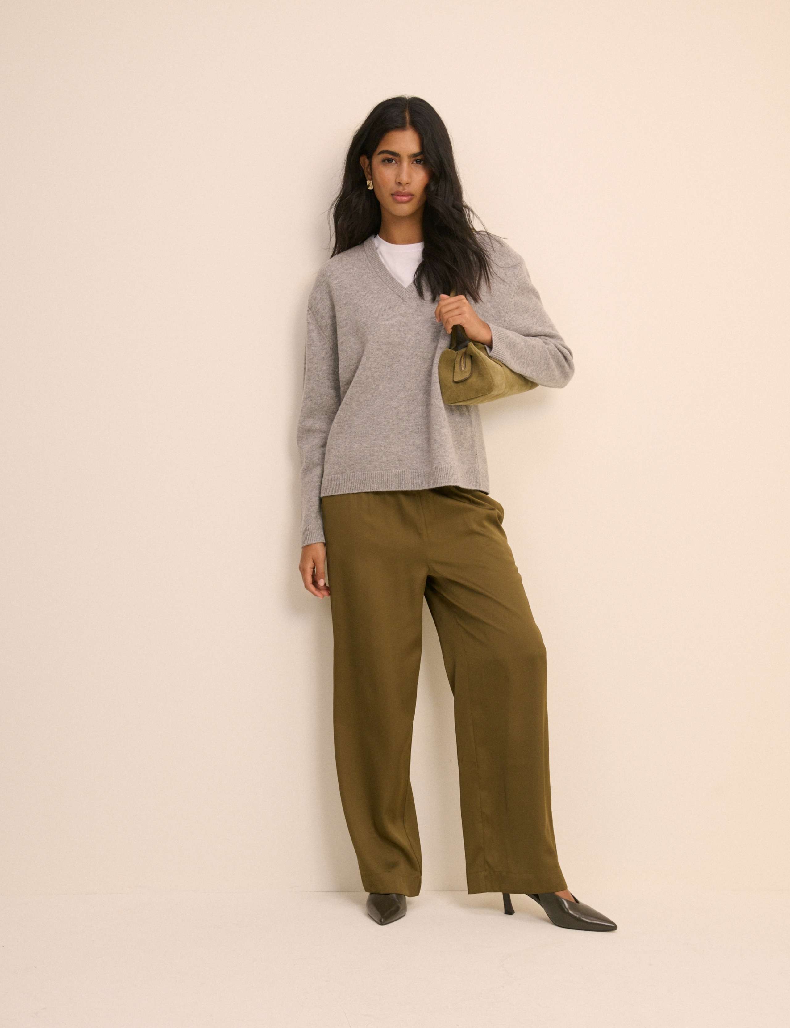 Drawstring Wide Leg Trousers 4 of 5