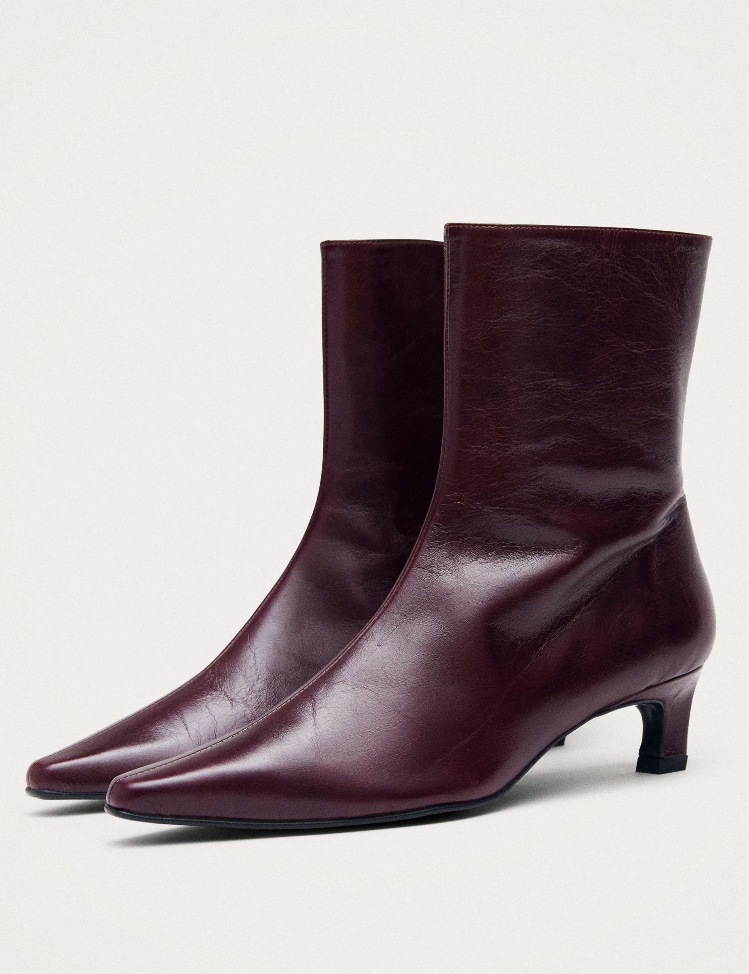 Ambar Rift Leather Pointed Ankle Boots 3 of 5