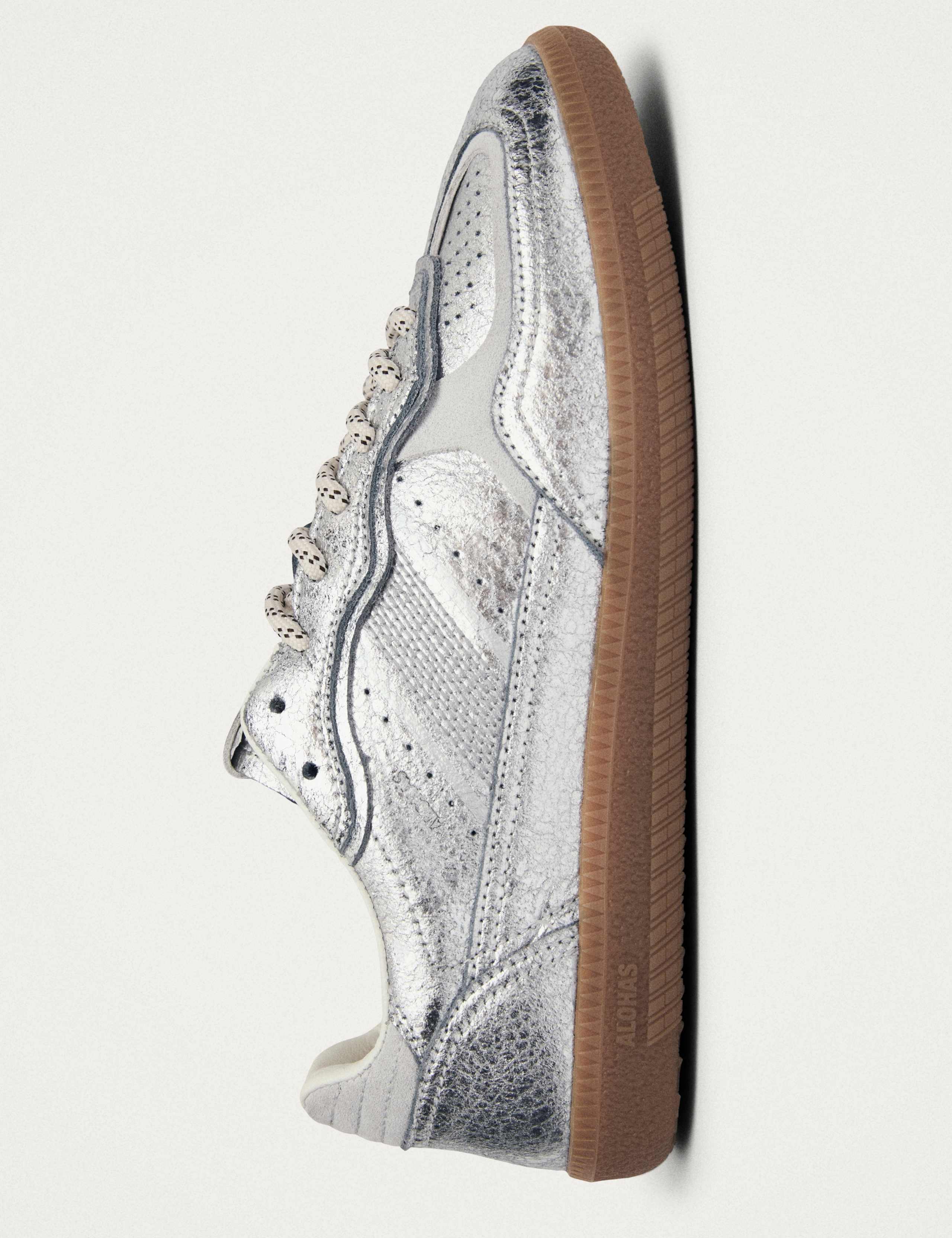 Tb.490 Leather Metallic Trainers 4 of 7