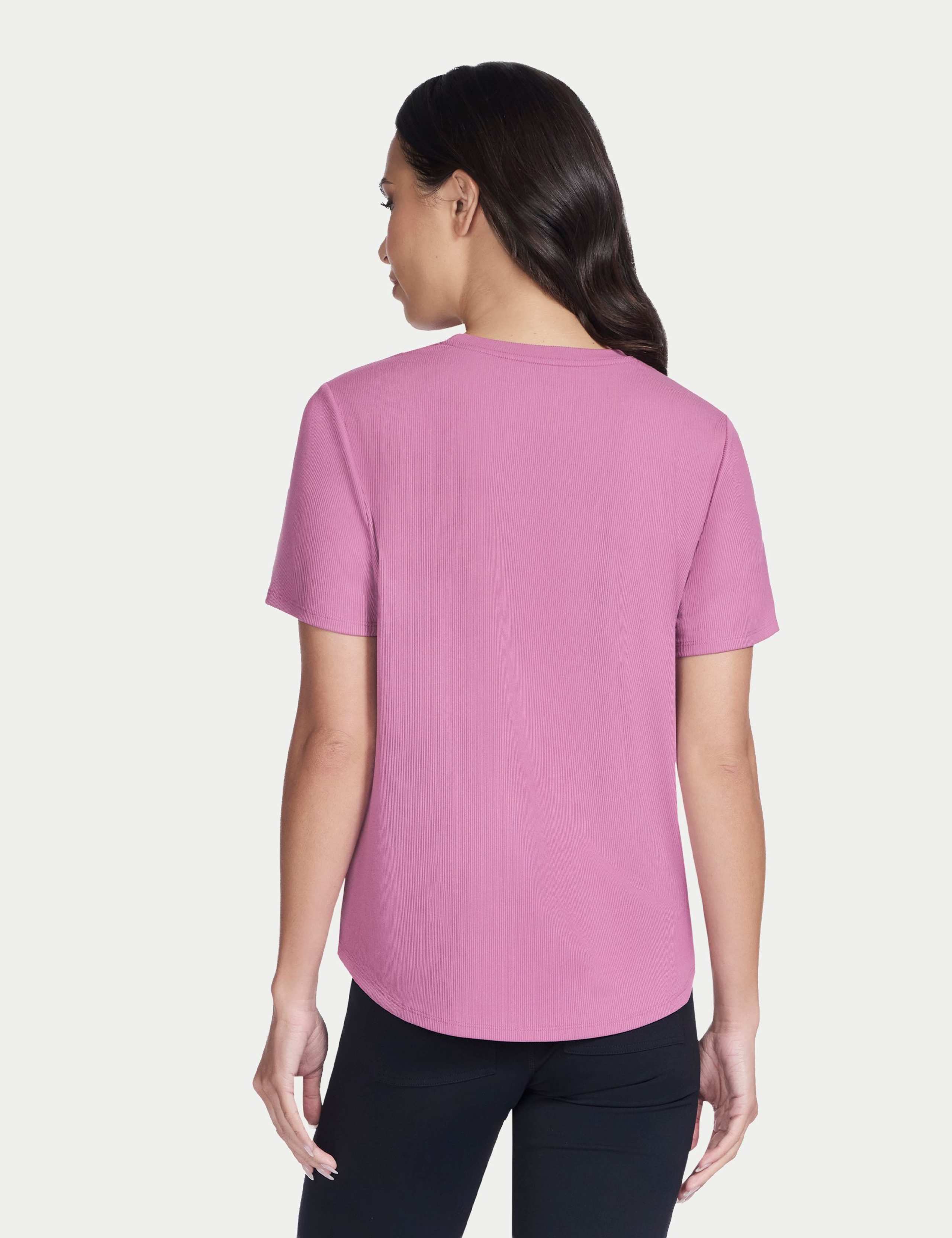 GO WALK Luxe Rib Crew Neck T-Shirt 3 of 3