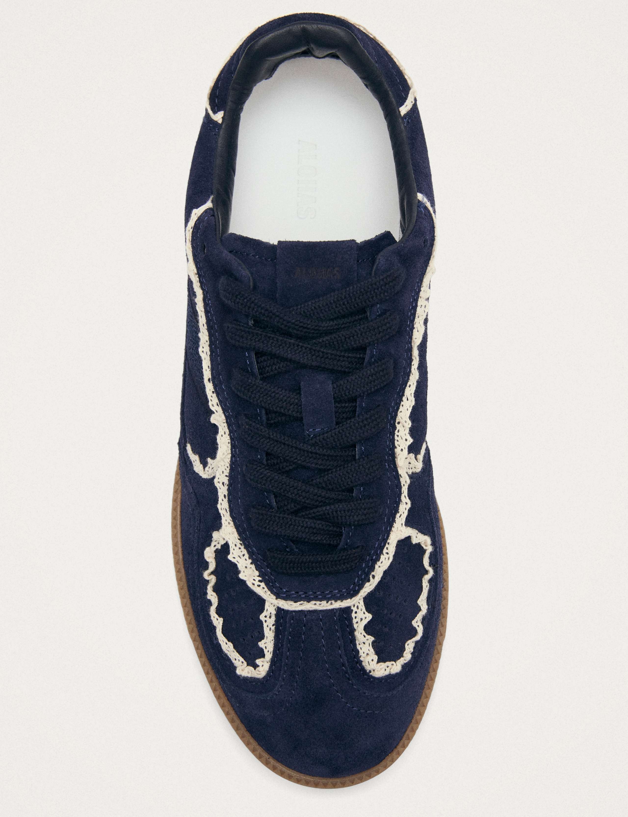 Suede Crochet-Style Trim Trainers 4 of 7
