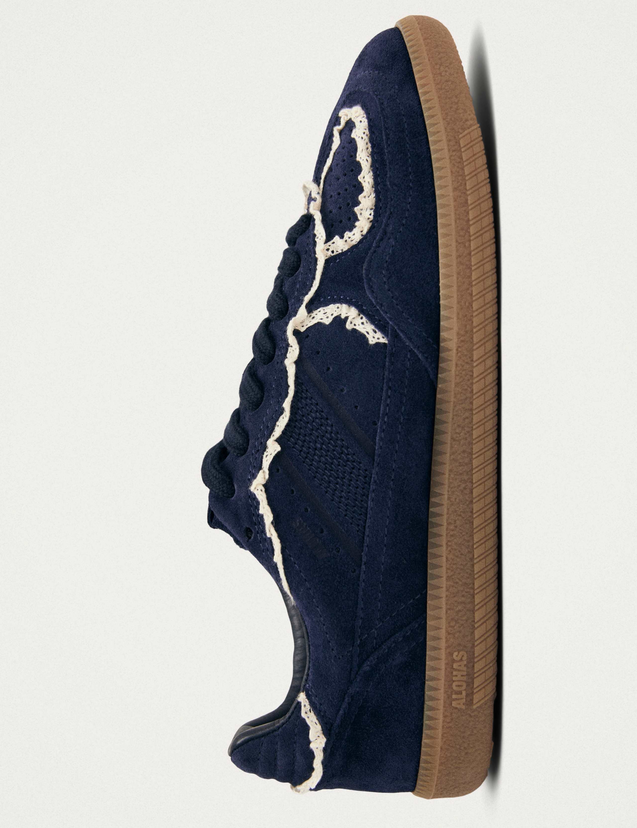 Suede Crochet-Style Trim Trainers 6 of 7