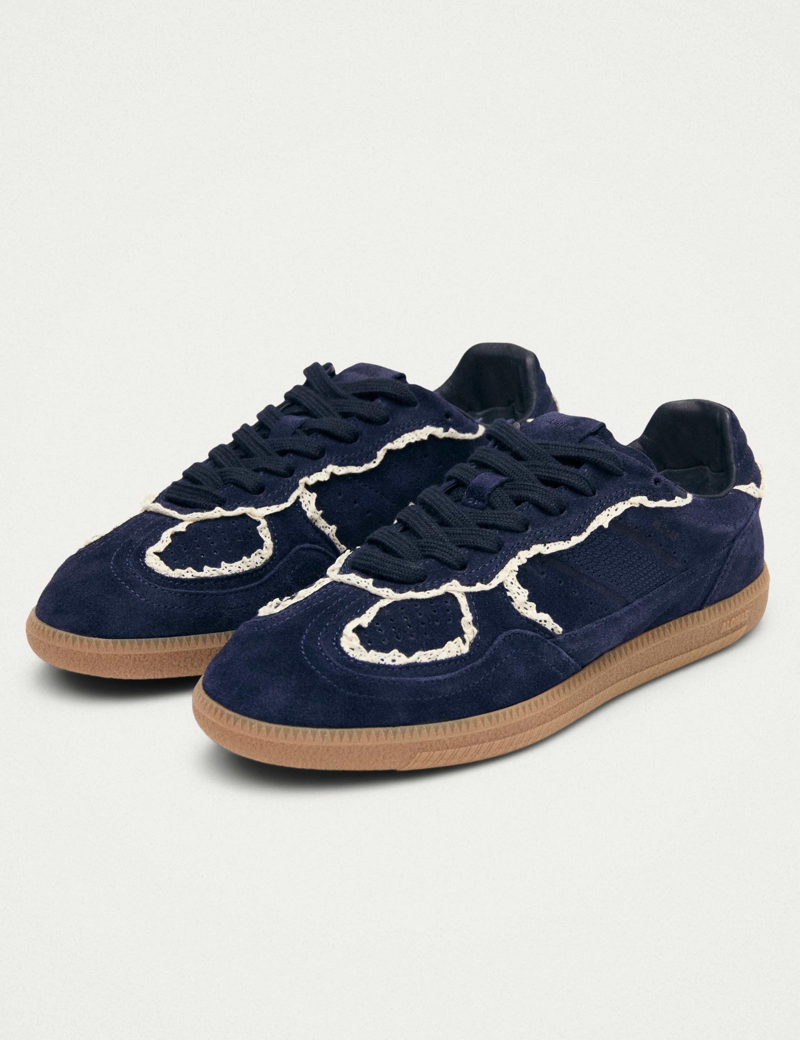 Suede Crochet-Style Trim Trainers 7 of 7