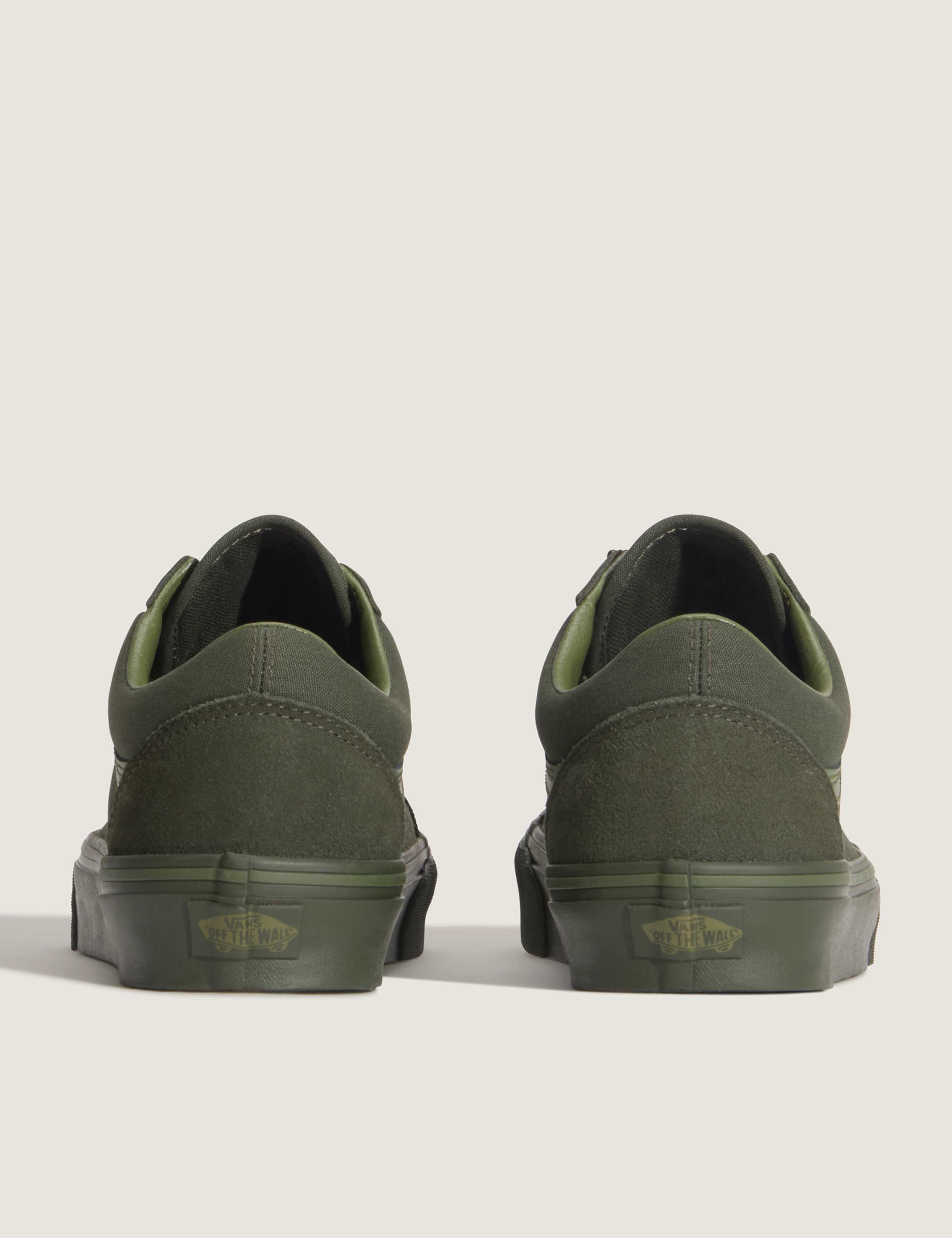 Old Skool Leather & Canvas Lace Up Trainers 4 of 5