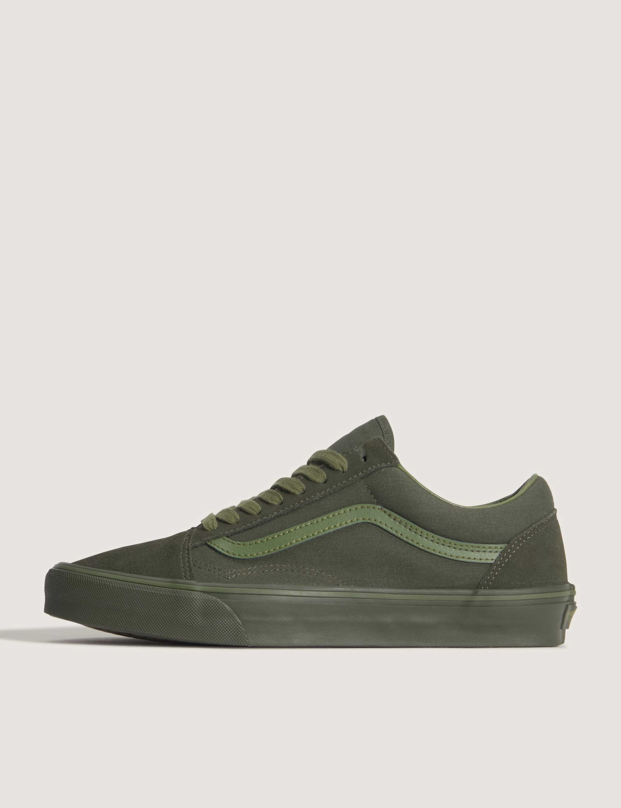 Old Skool Leather & Canvas Lace Up Trainers 5 of 5