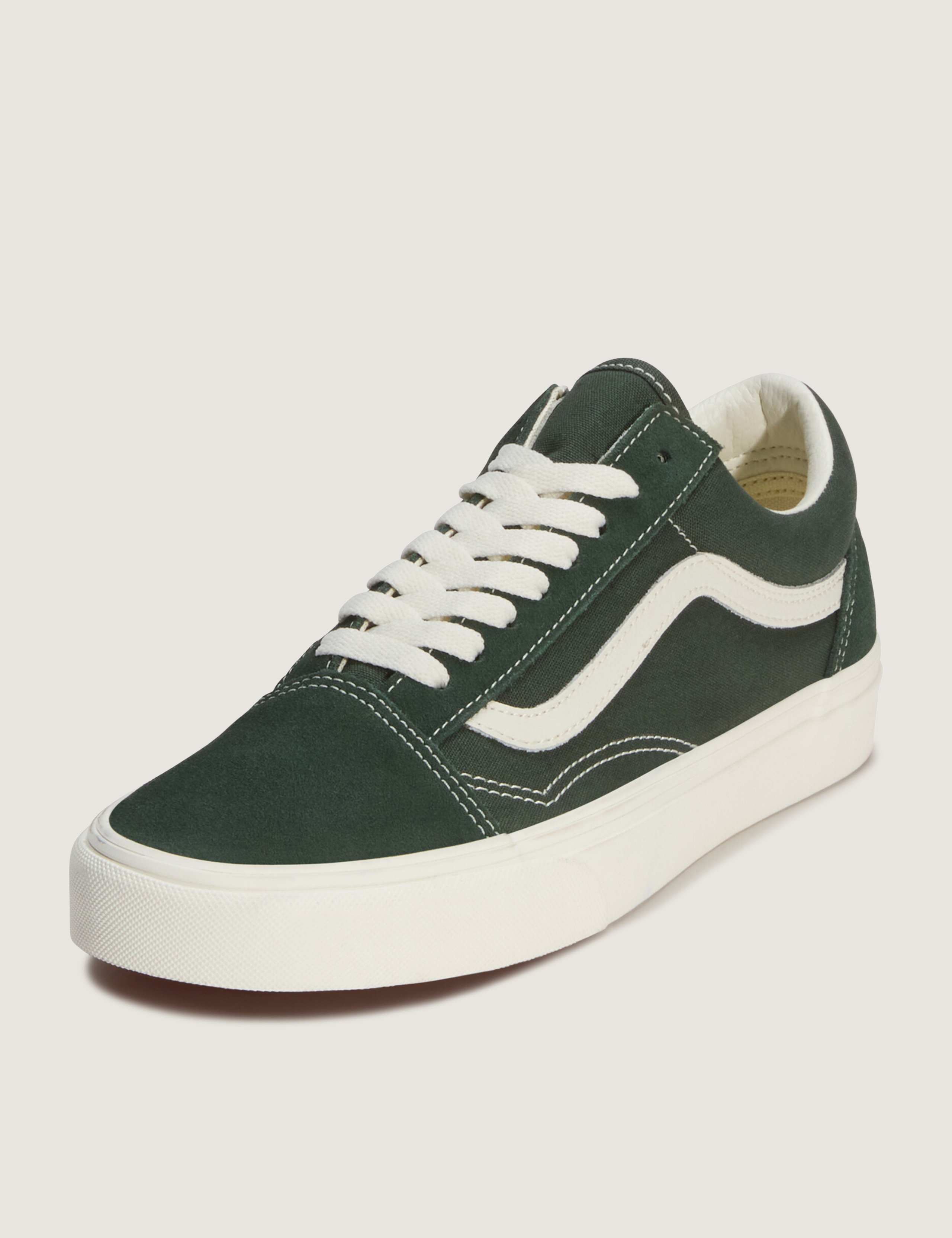 Old Skool Suede & Canvas Lace Up Trainers 2 of 3