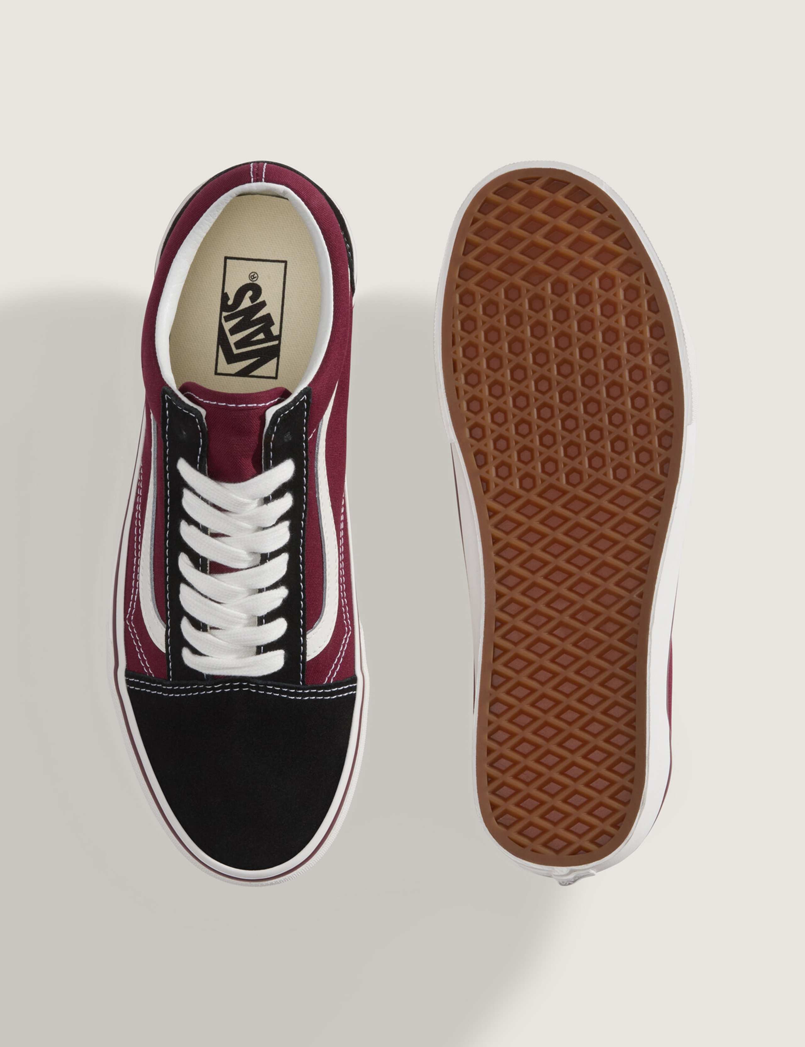 Old Skool Suede & Canvas Lace Up Trainers 4 of 5