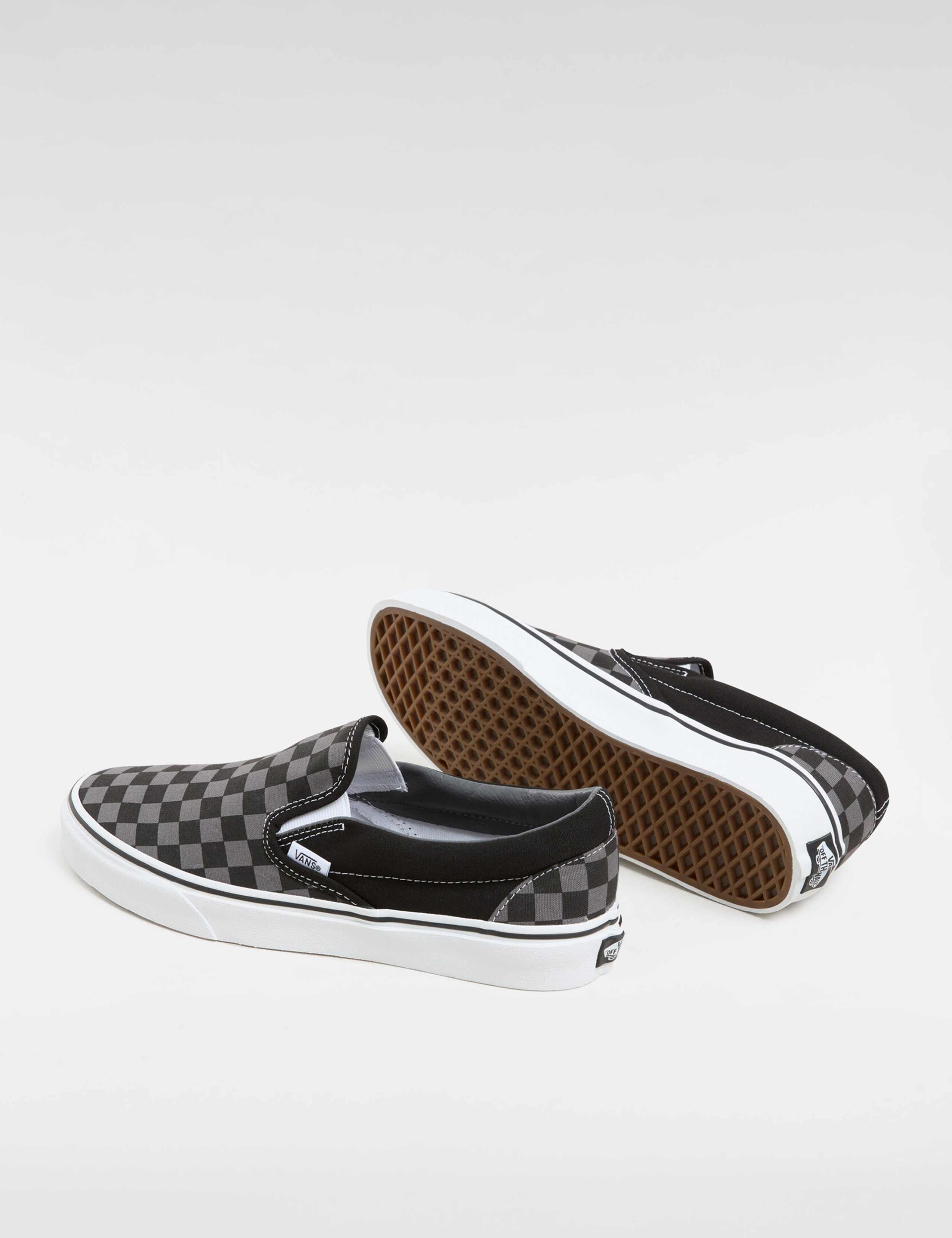 Classic Slip-On Canvas Checkerboard Trainers 5 of 5