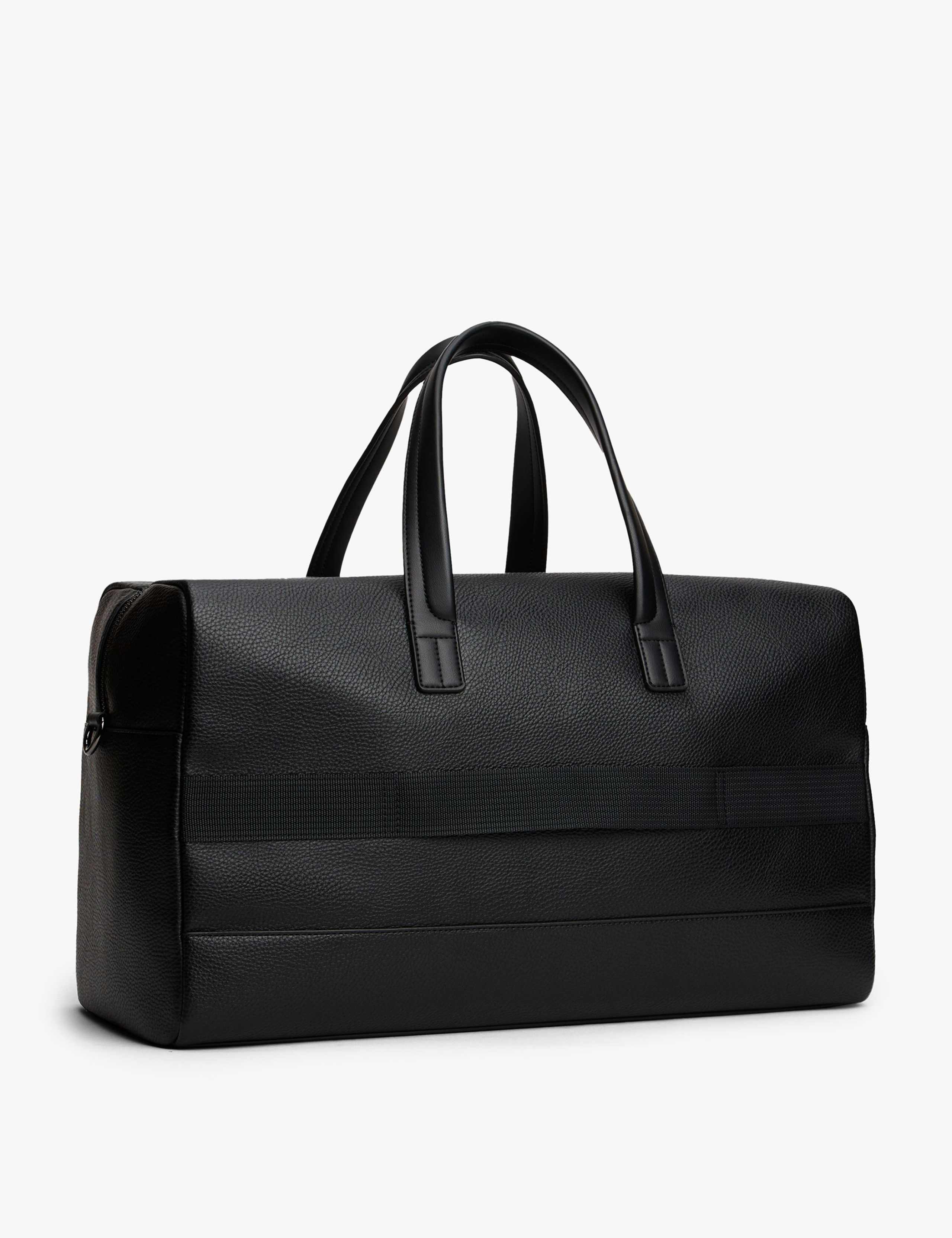 Faux Leather Pebble Grain Weekend Bag 3 of 5