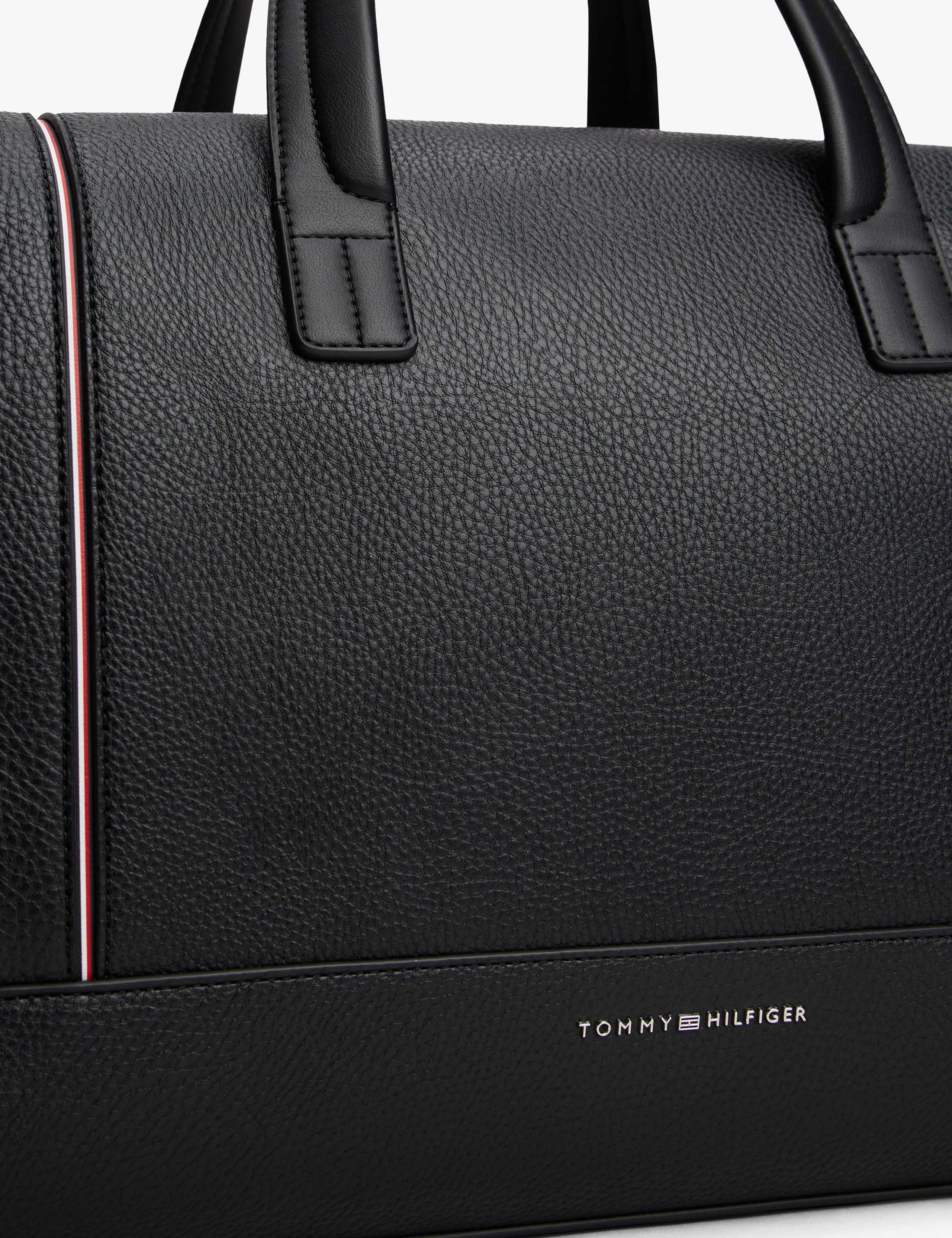 Faux Leather Pebble Grain Weekend Bag 4 of 5