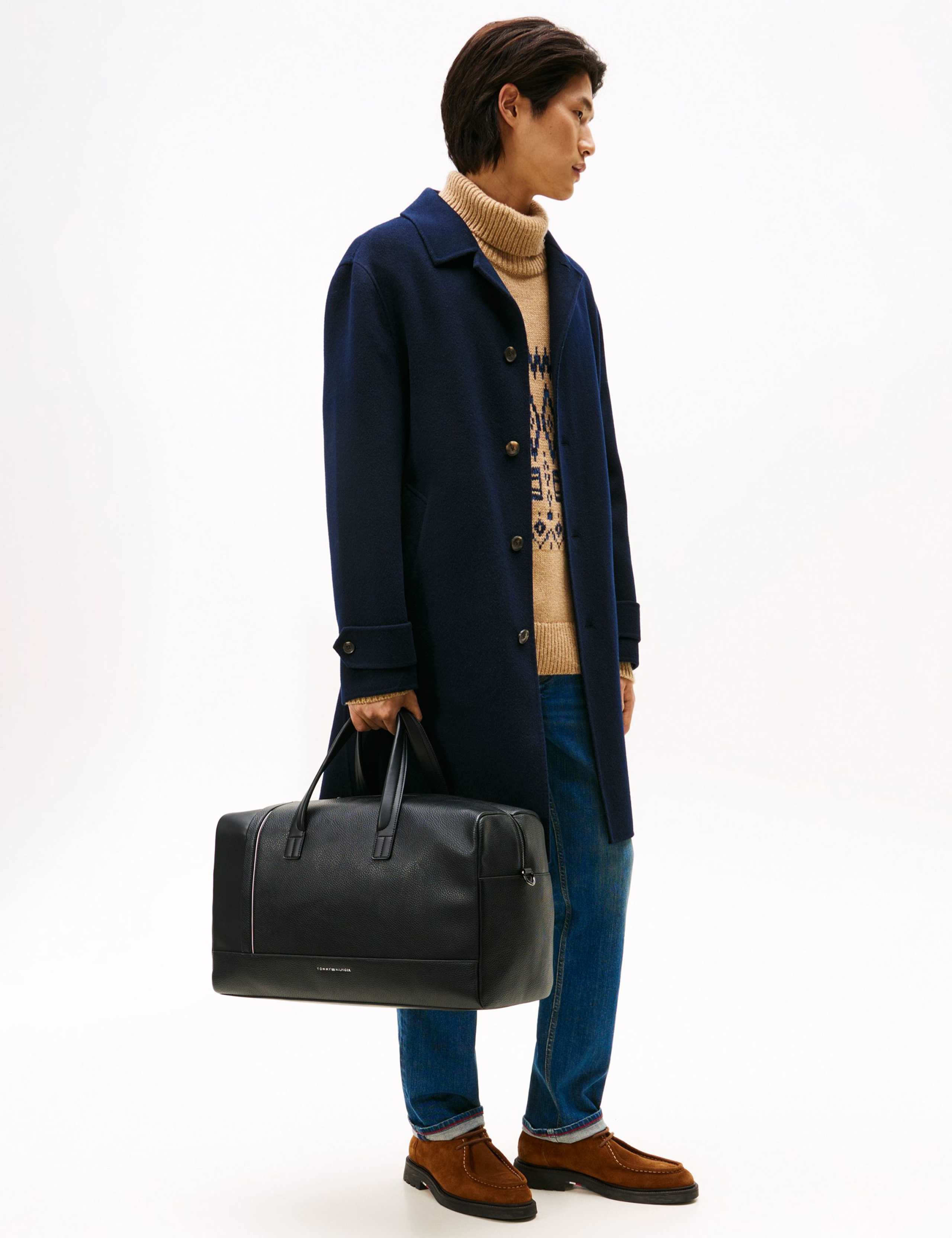 Faux Leather Pebble Grain Weekend Bag 5 of 5