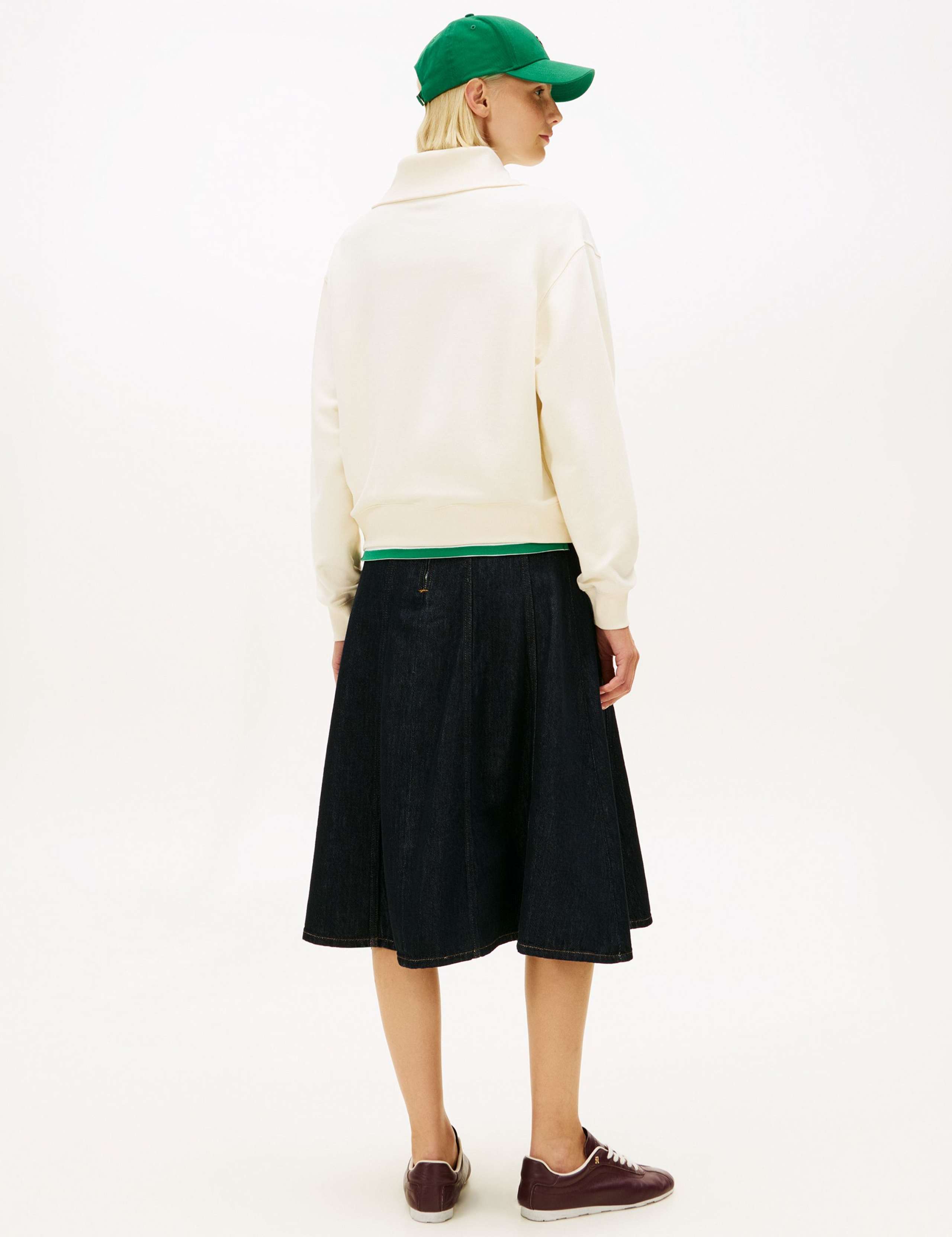 Cotton Rich Collared Half Zip Sweatshirt 4 of 5