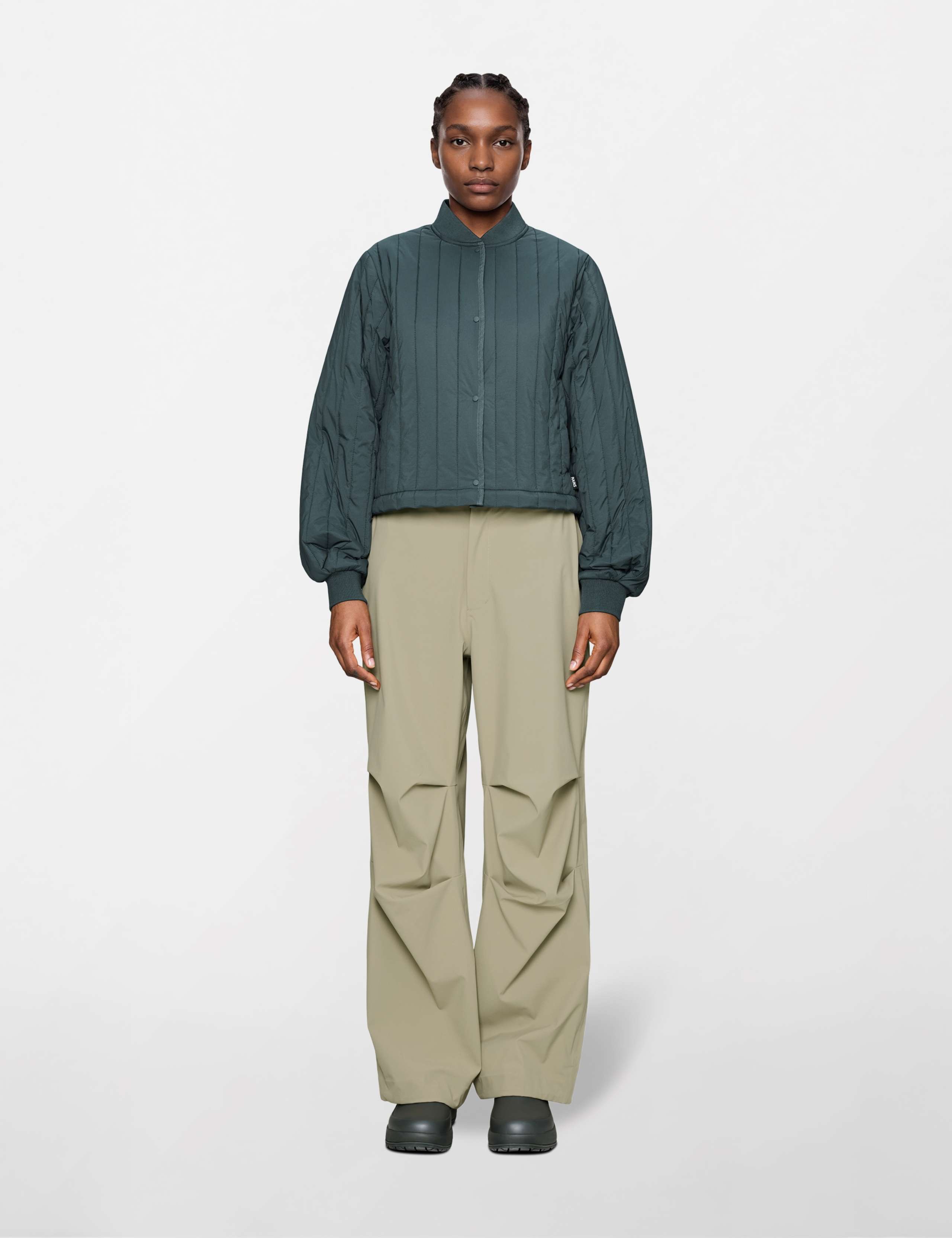 Banja Liner Cropped Bomber Jacket 2 of 4