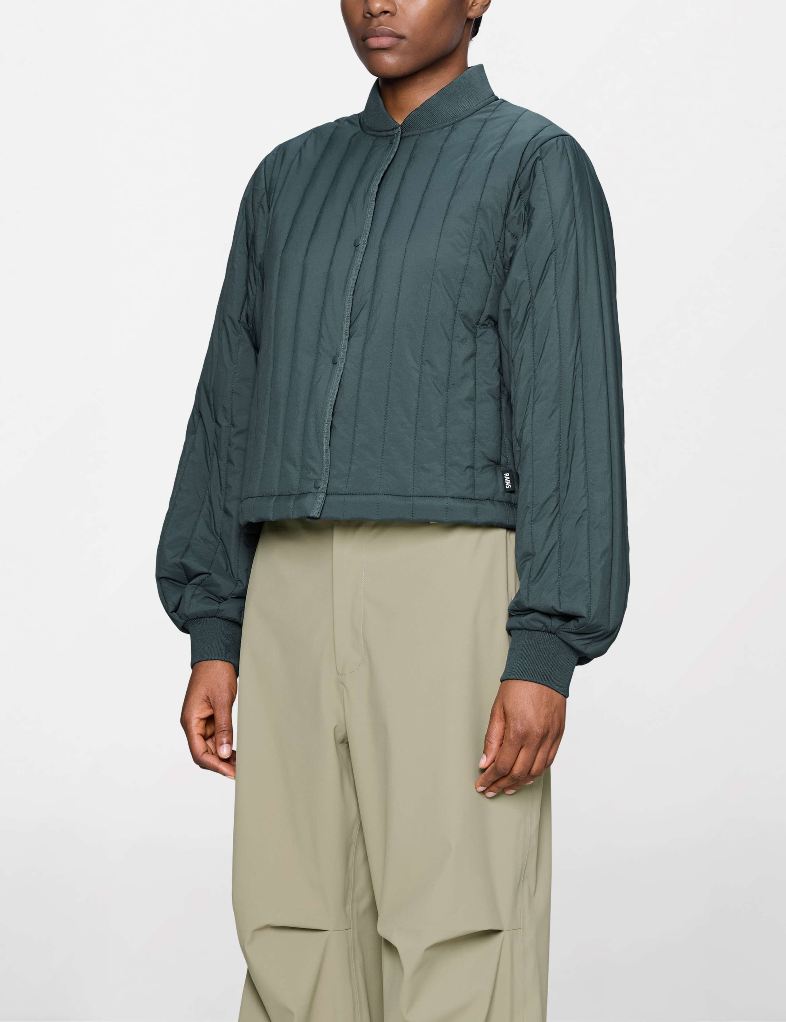 Banja Liner Cropped Bomber Jacket 3 of 4