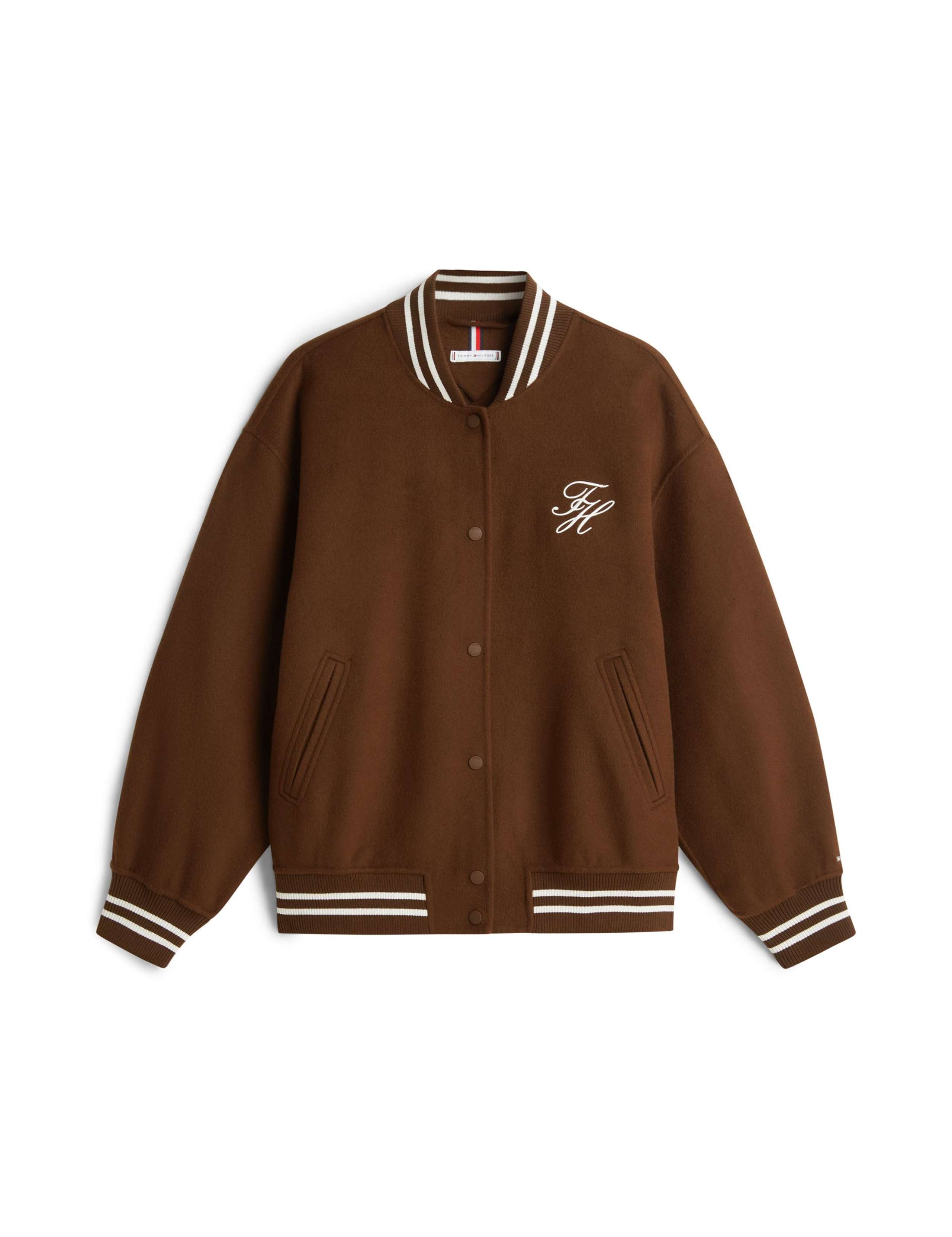 Wool Rich Varsity Bomber Jacket 2 of 5