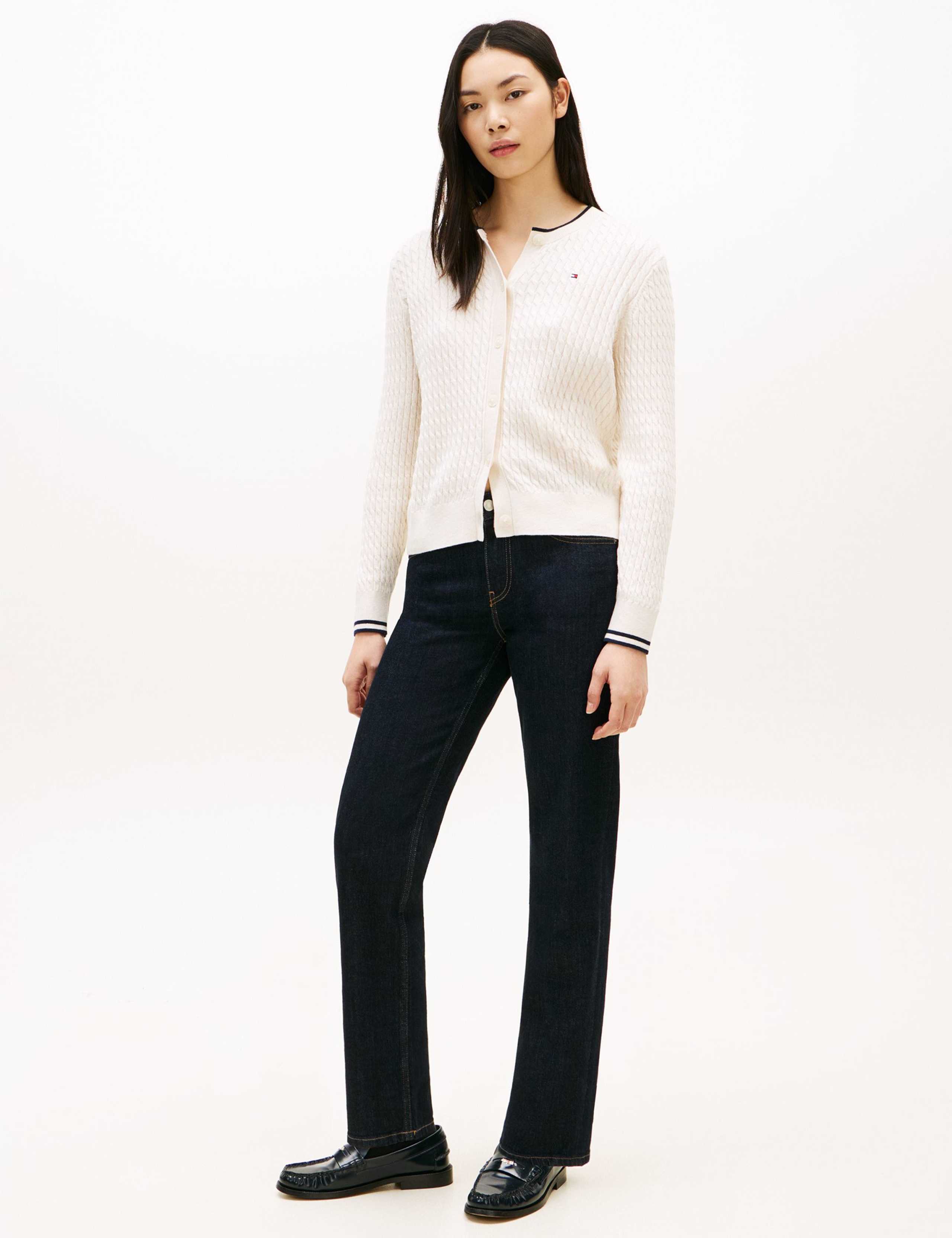 Pure Cotton Textured Crew Neck Cardigan 3 of 5