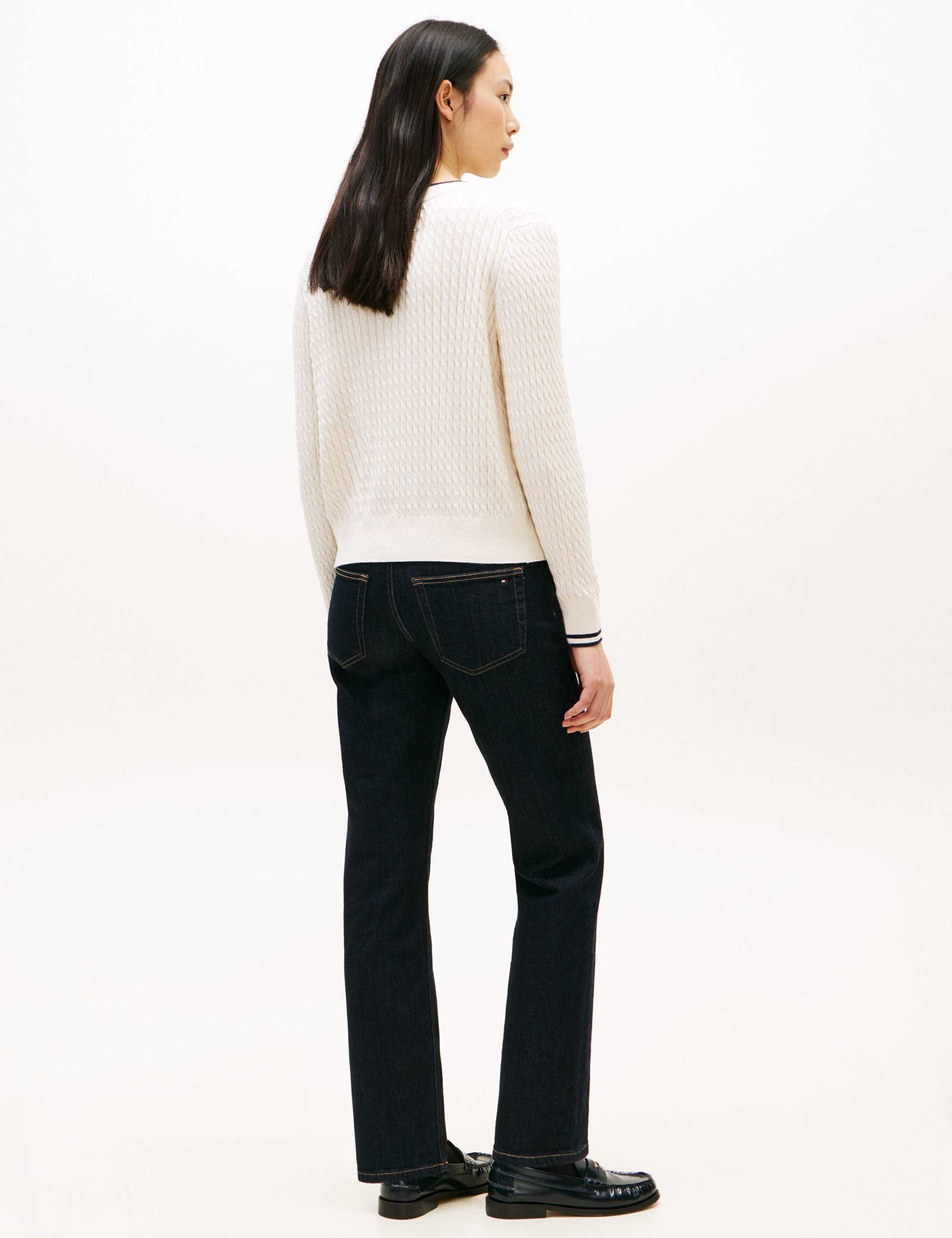 Pure Cotton Textured Crew Neck Cardigan 4 of 5