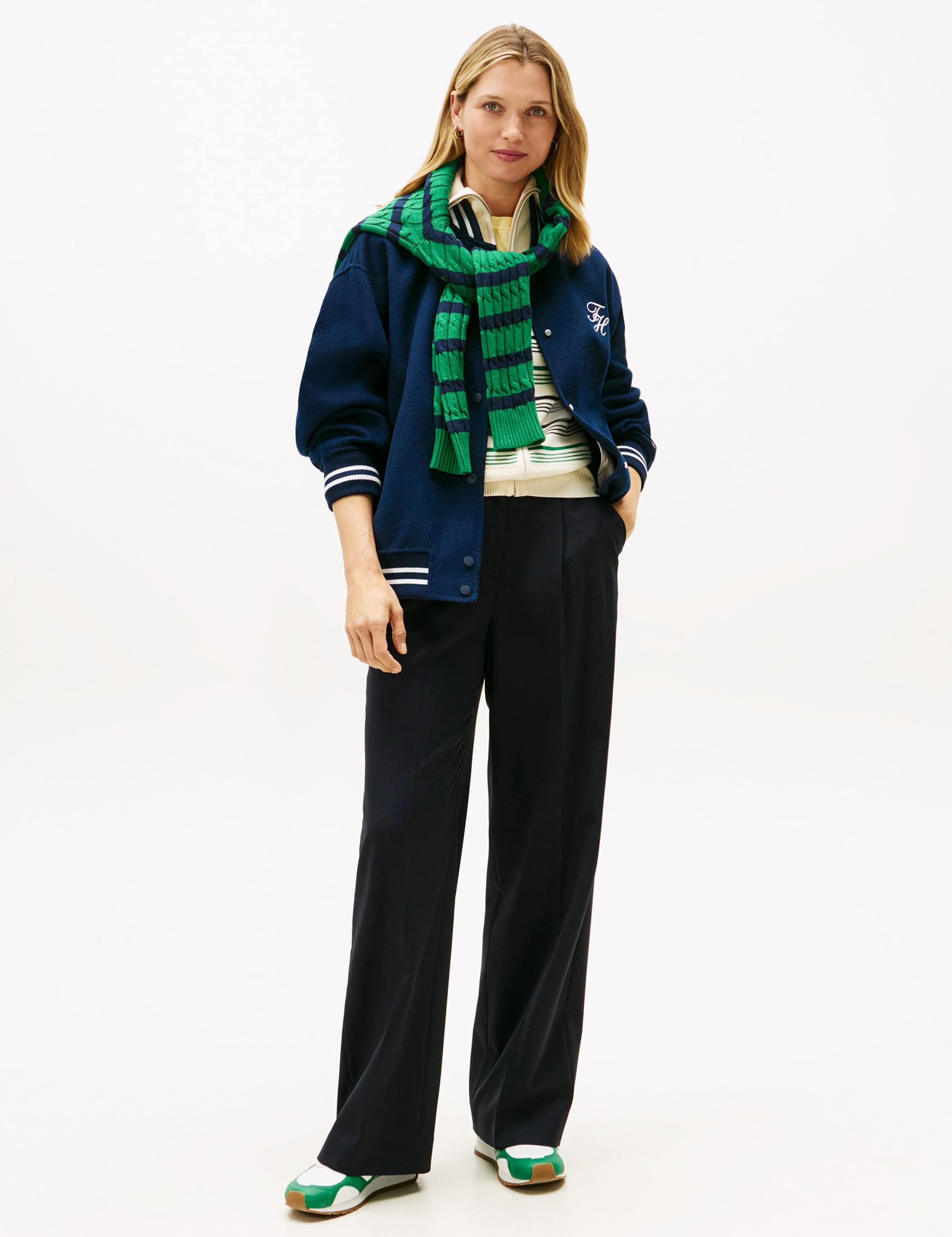 Wool Blend Wide Leg Trousers 3 of 5