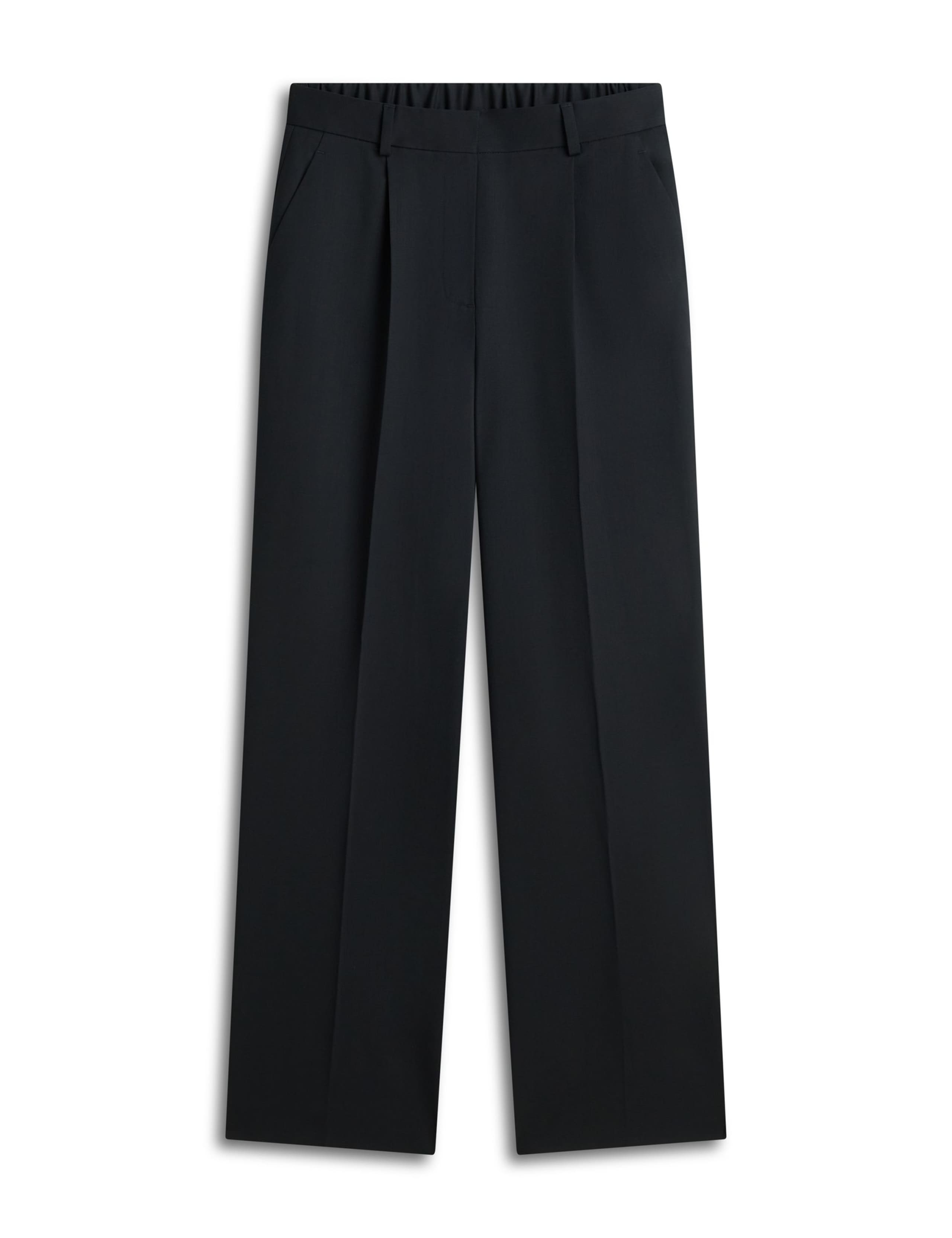 Wool Blend Wide Leg Trousers 2 of 5