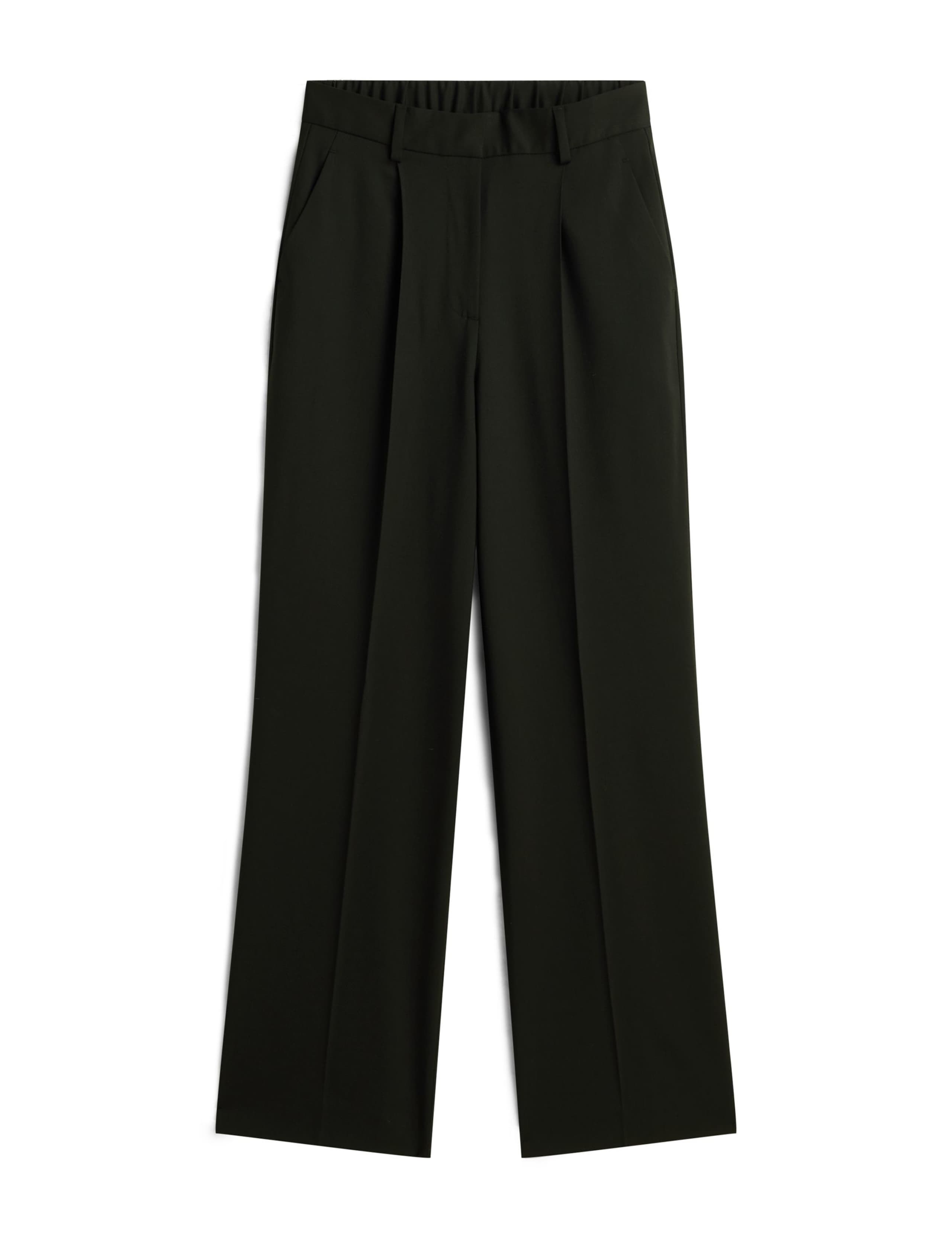 Wool Blend Wide Leg Trousers 2 of 5