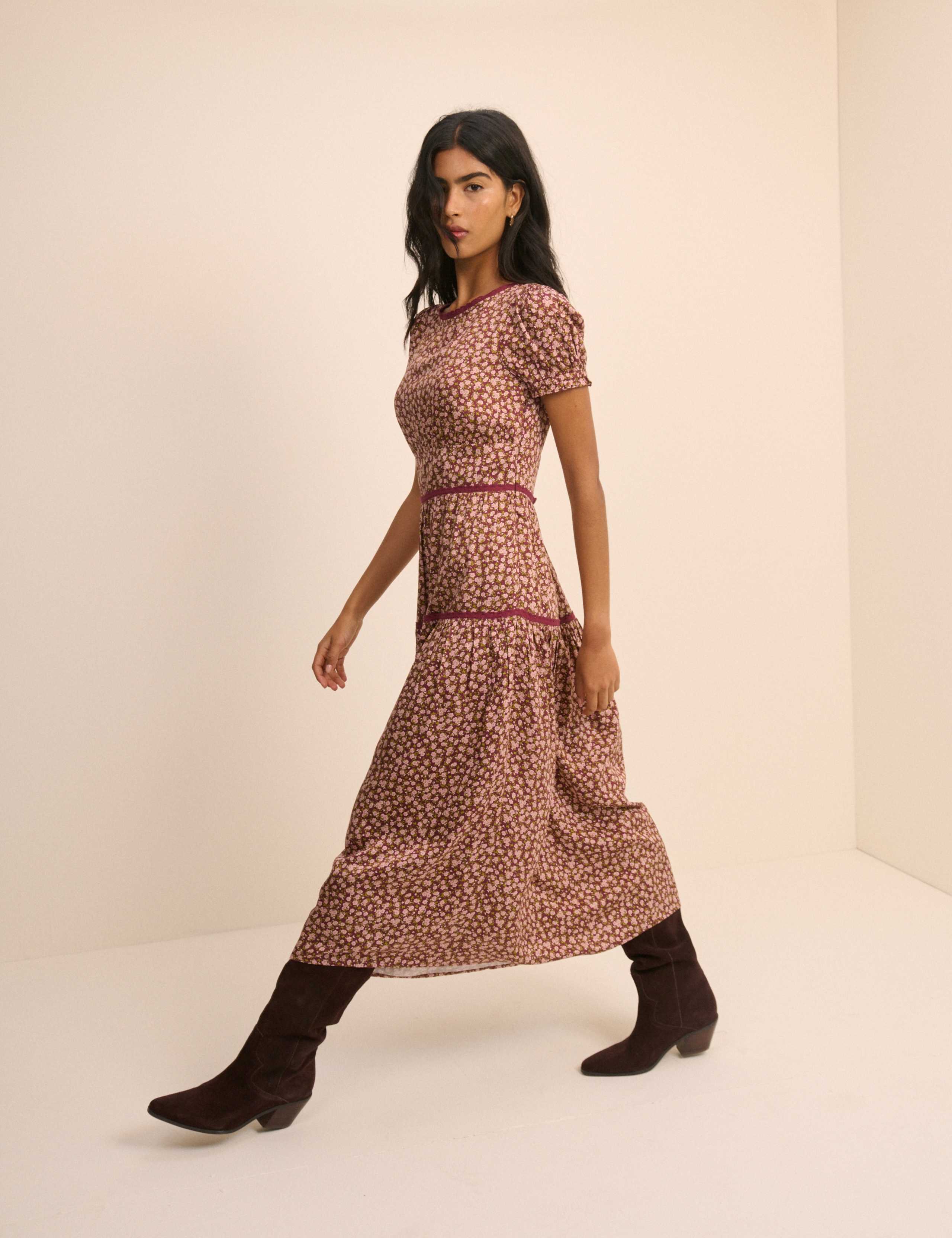 Ditsy Floral Midaxi Tea Dress 3 of 5